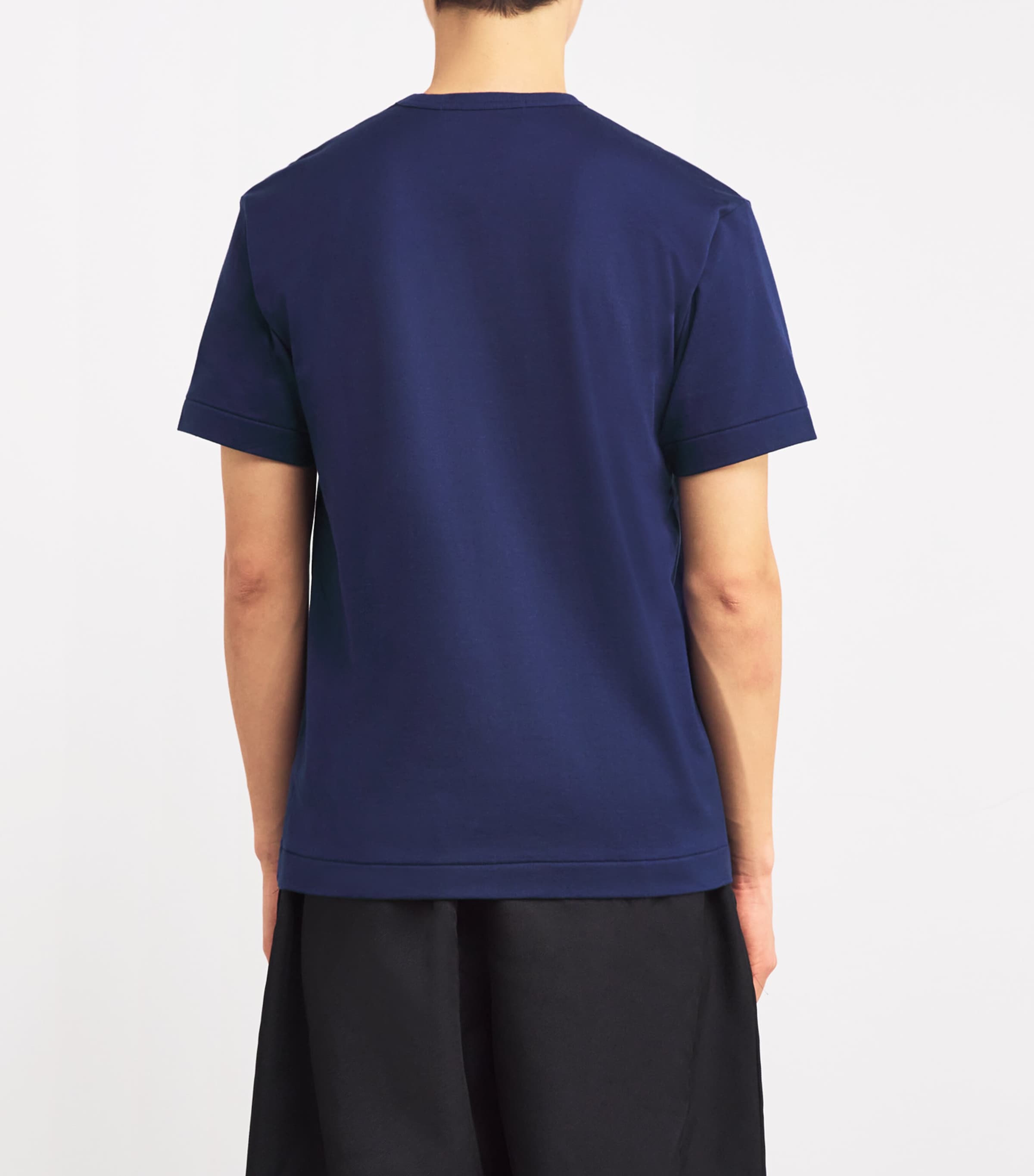 Comme Des Garçons Play Mens Heart Logo T-Shirt Navy Image 4
