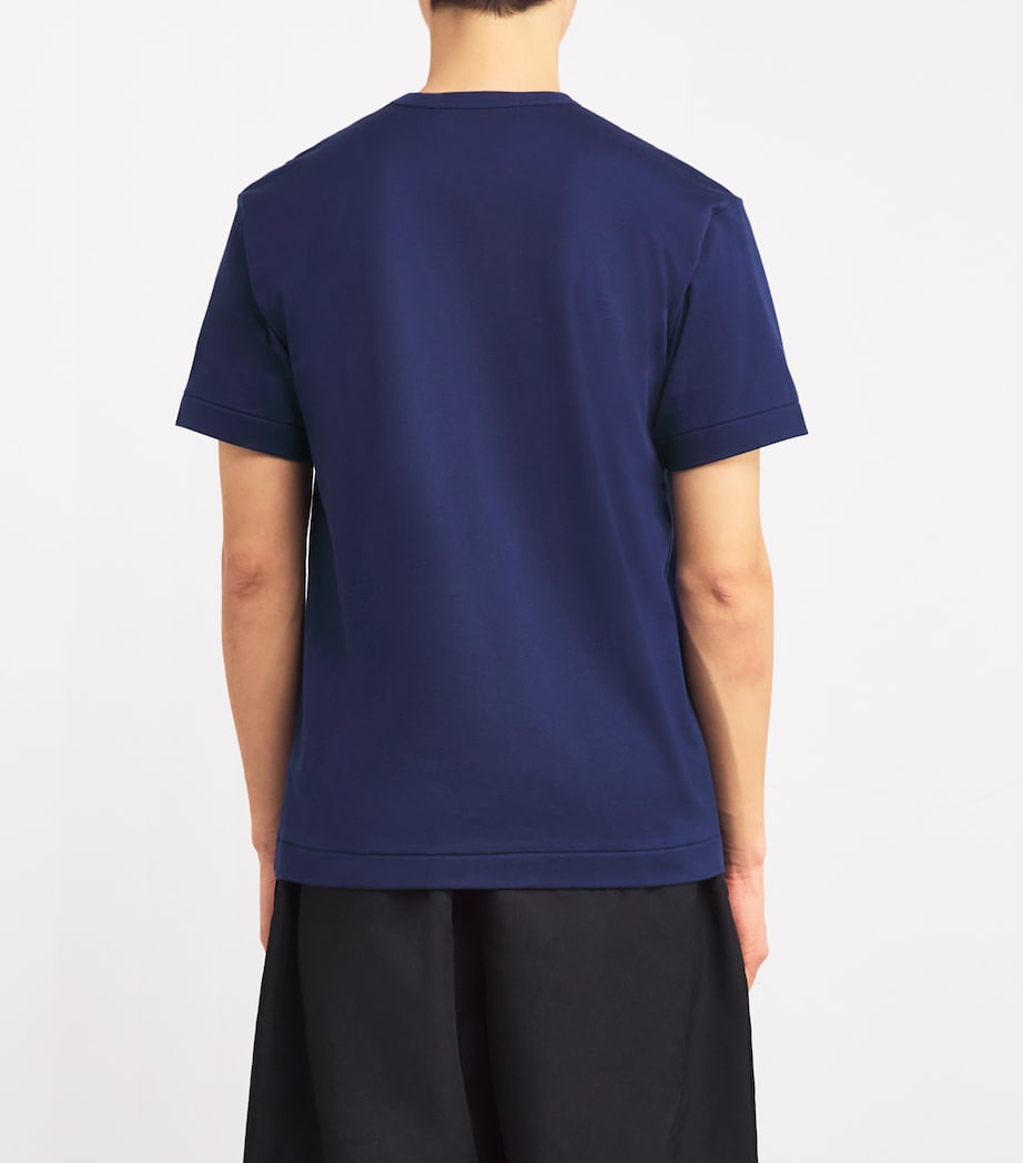 Comme Des Garçons Play Mens Heart Logo T-Shirt Navy Image 4