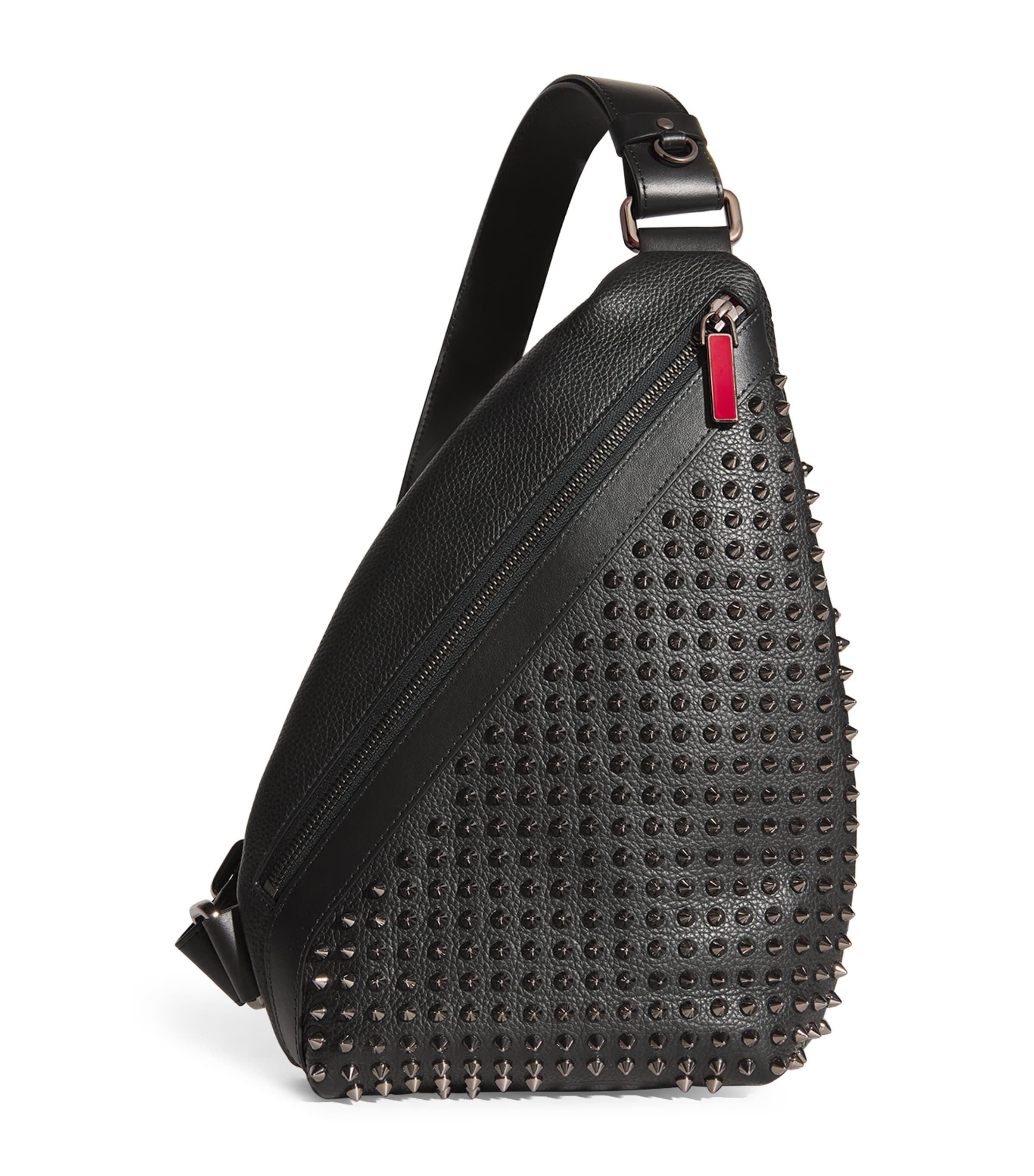 Christian Louboutin Funky Leather Cross-body Bag In Black
