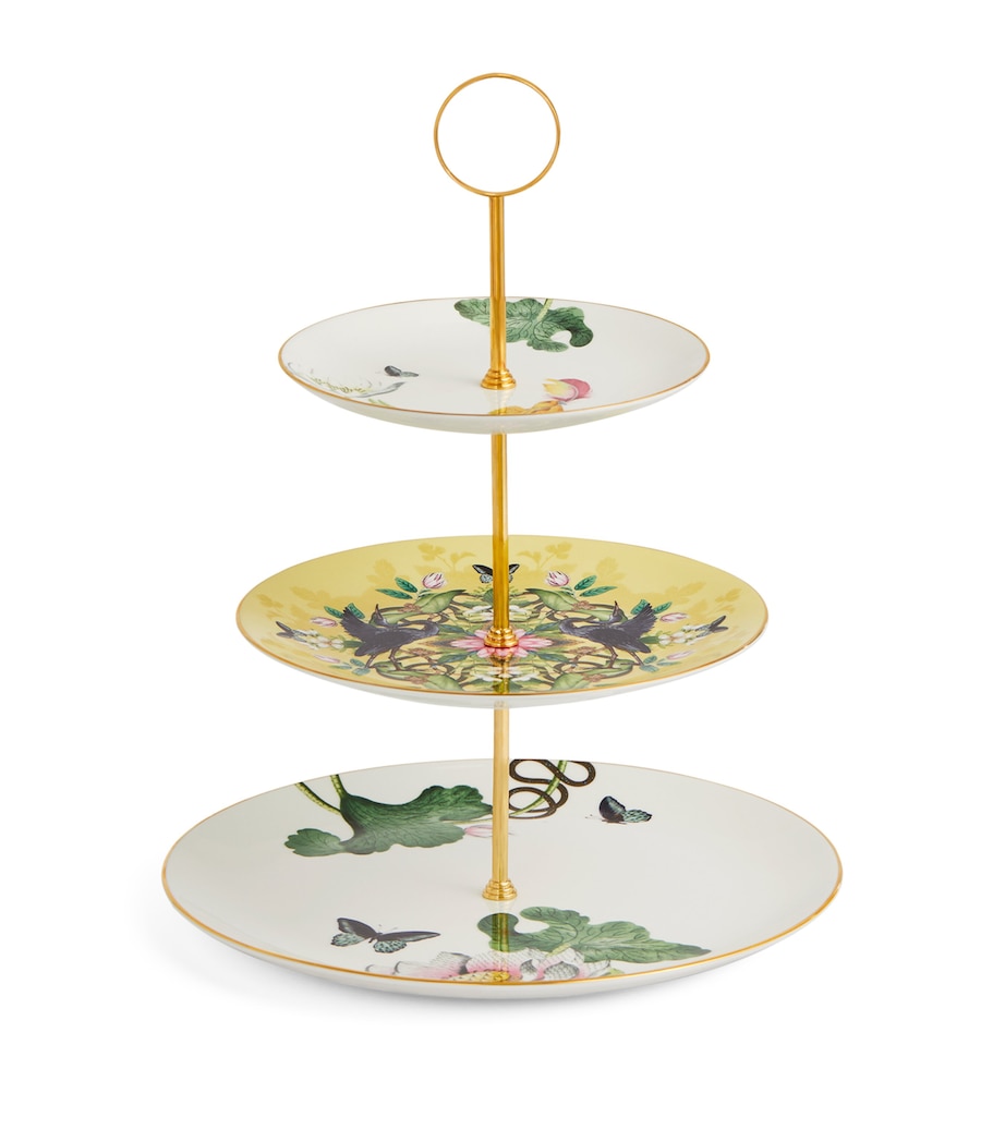 Wonderlust Waterlily 3-Tier Cake Stand MULTI Image 1