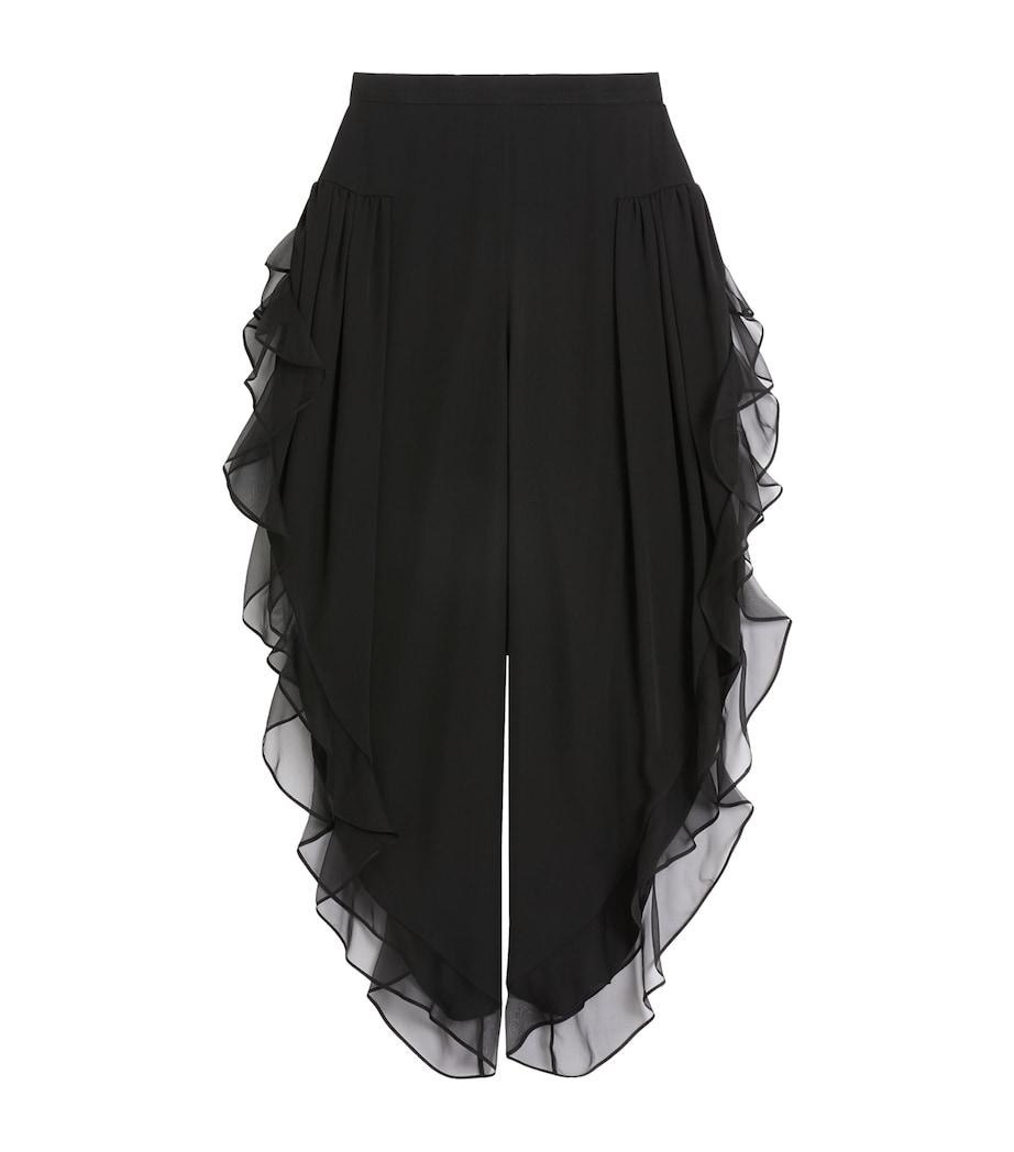Silk Ruffled Trousers 0NO Image 1