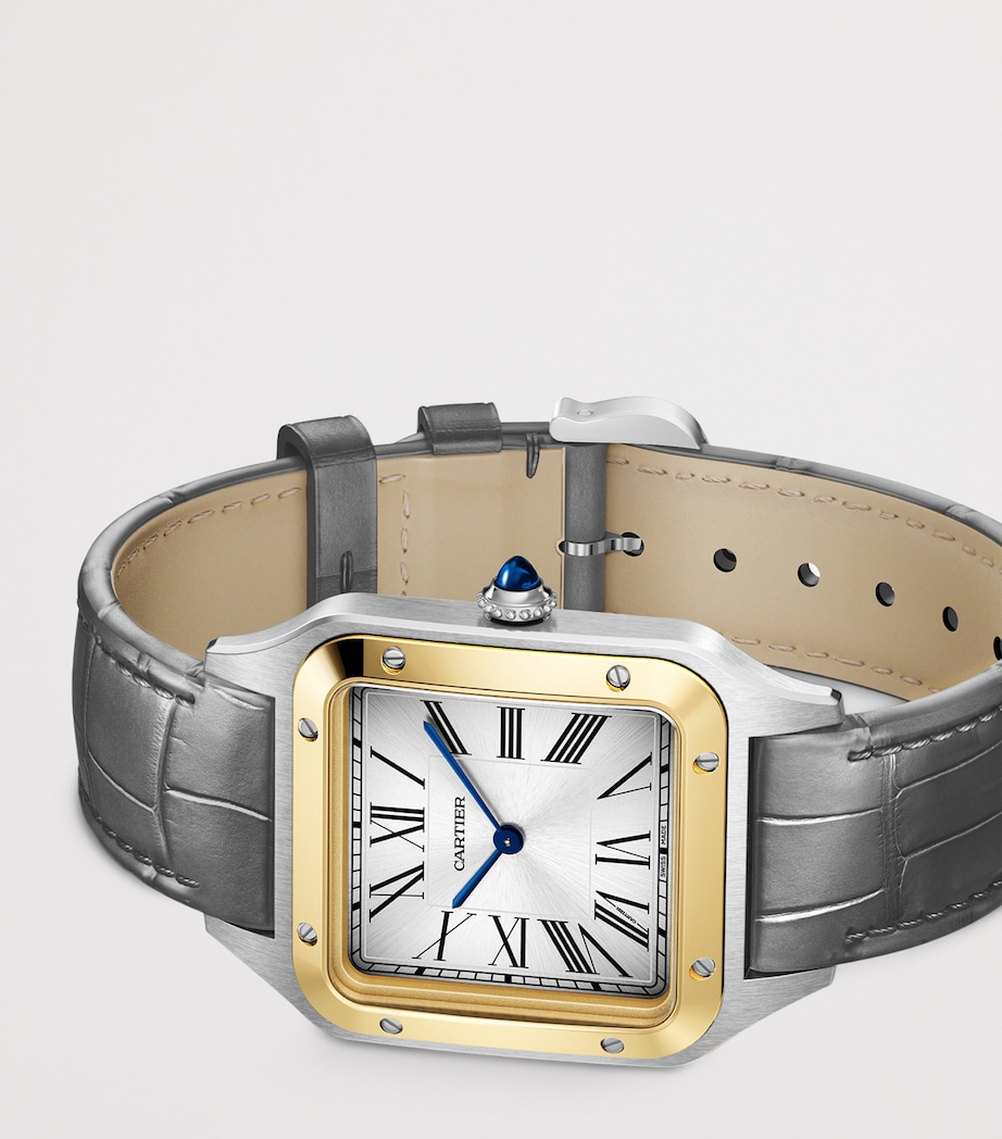 Extra Large Steel and Yellow Gold Santos-Dumont Watch 46.6mm STEEL + YELLOW GOLD Image 5