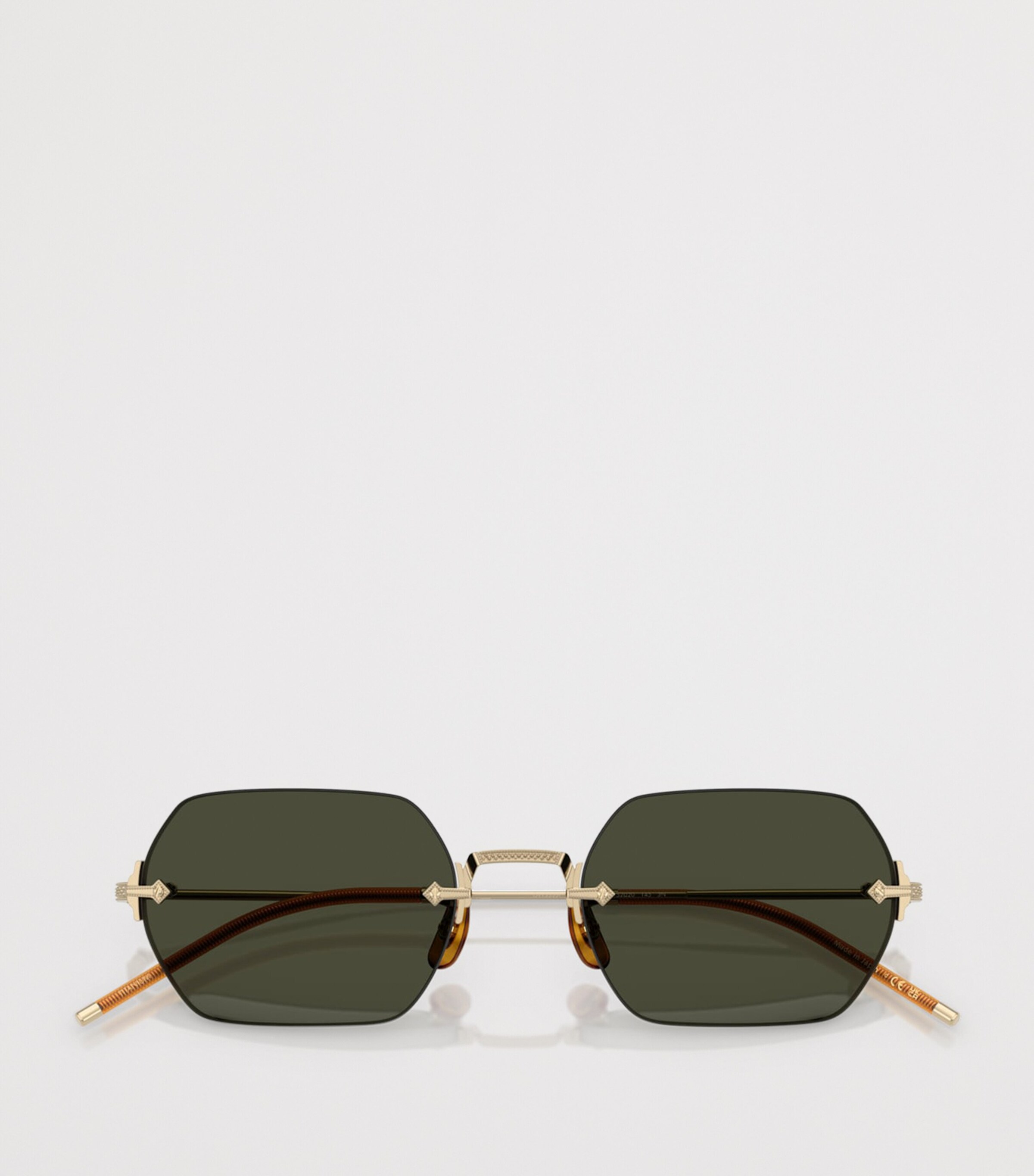 Oliver Peoples Titanium TK-13 Rectangle Sunglasses Gold Image 4