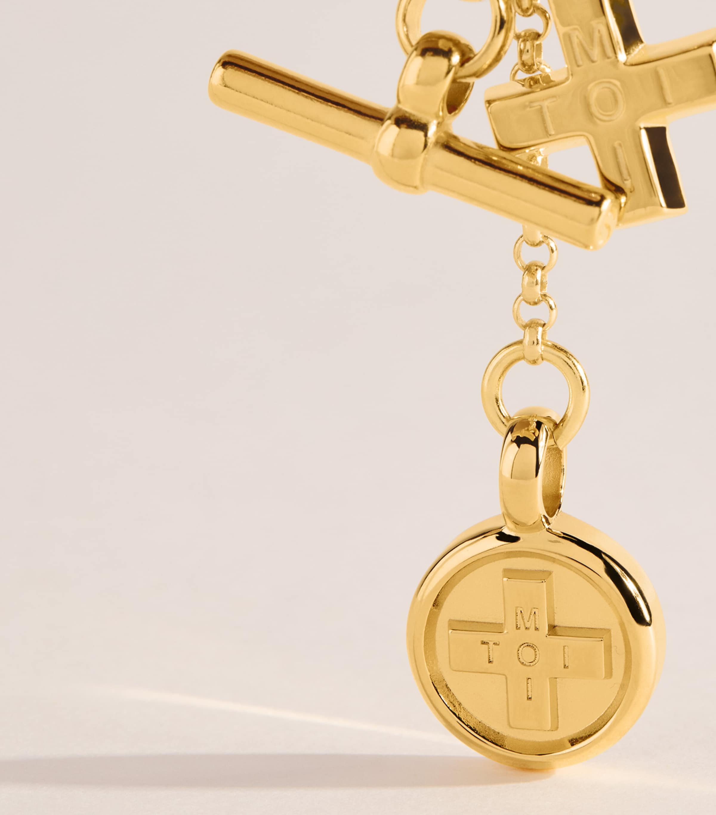 TILLY SVEAAS Gold-Plated Moi + Toi Cluster Necklace Gold Image 1