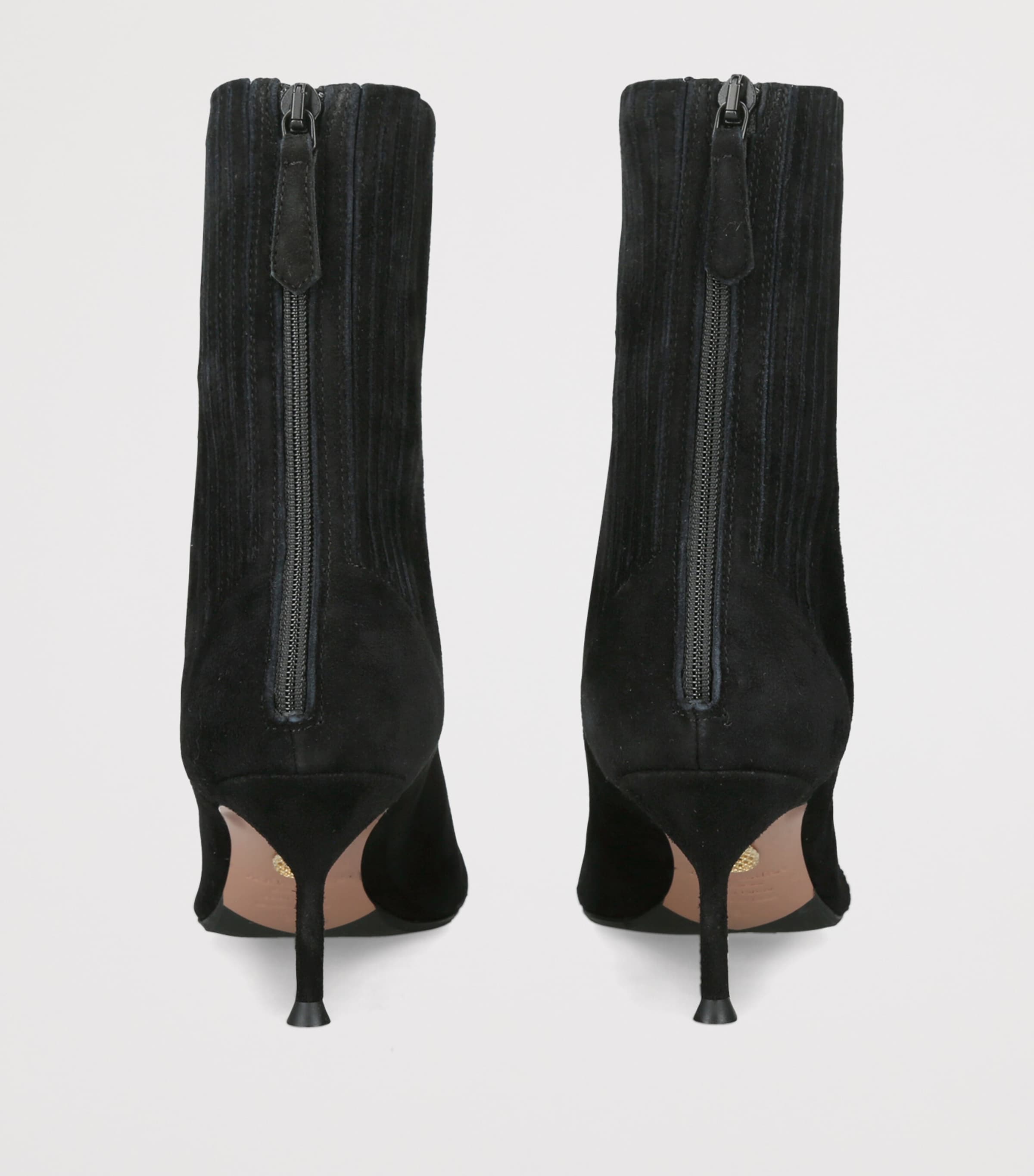 Aquazzura Suede Saint Honore Ankle Boots 65 Black Image 3