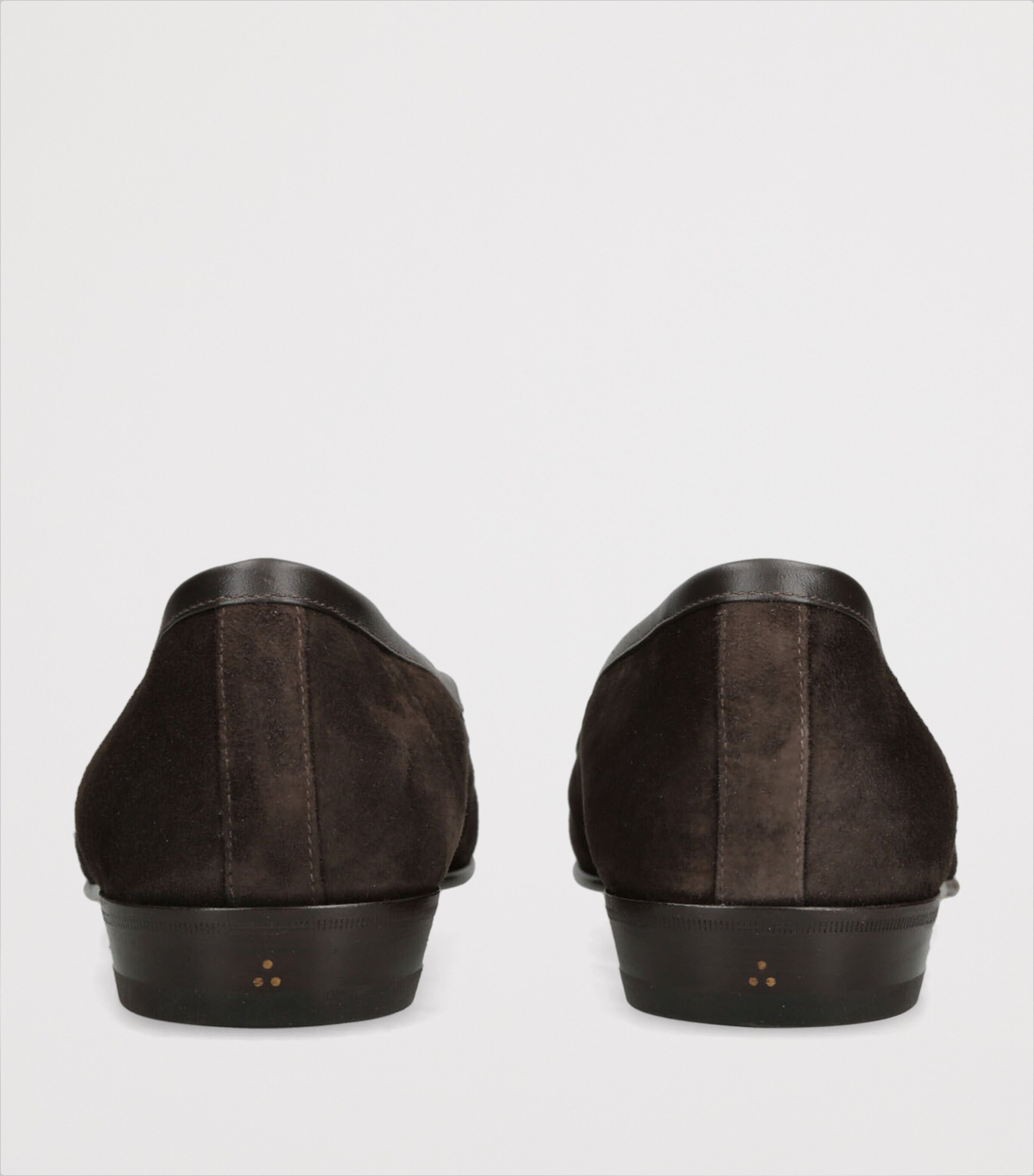 Baudoin & Lange Suede Sagan Classic Loafers Dark Brown Image 2