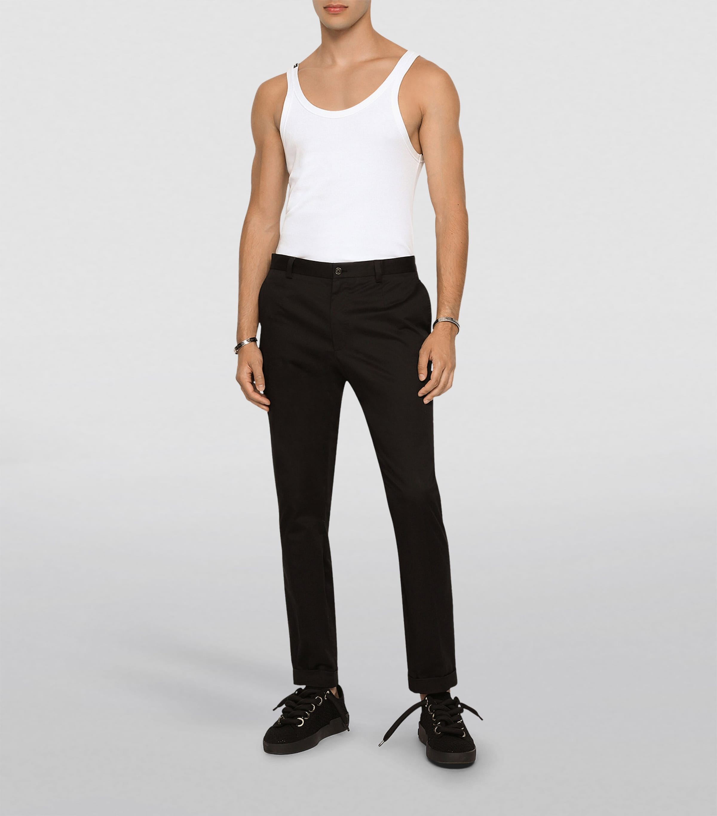 Cotton Tank Top W0800-OPTICAL WHITE Image 4