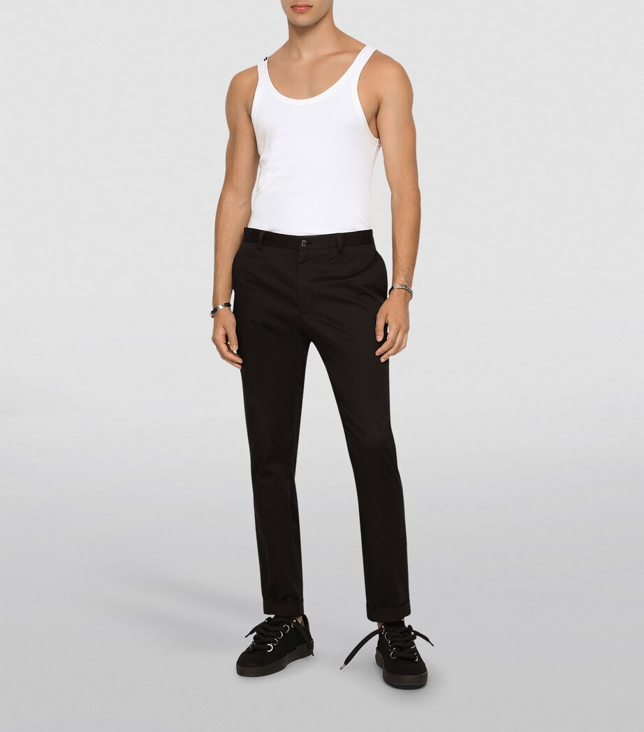 Cotton Tank Top W0800-OPTICAL WHITE Image 4