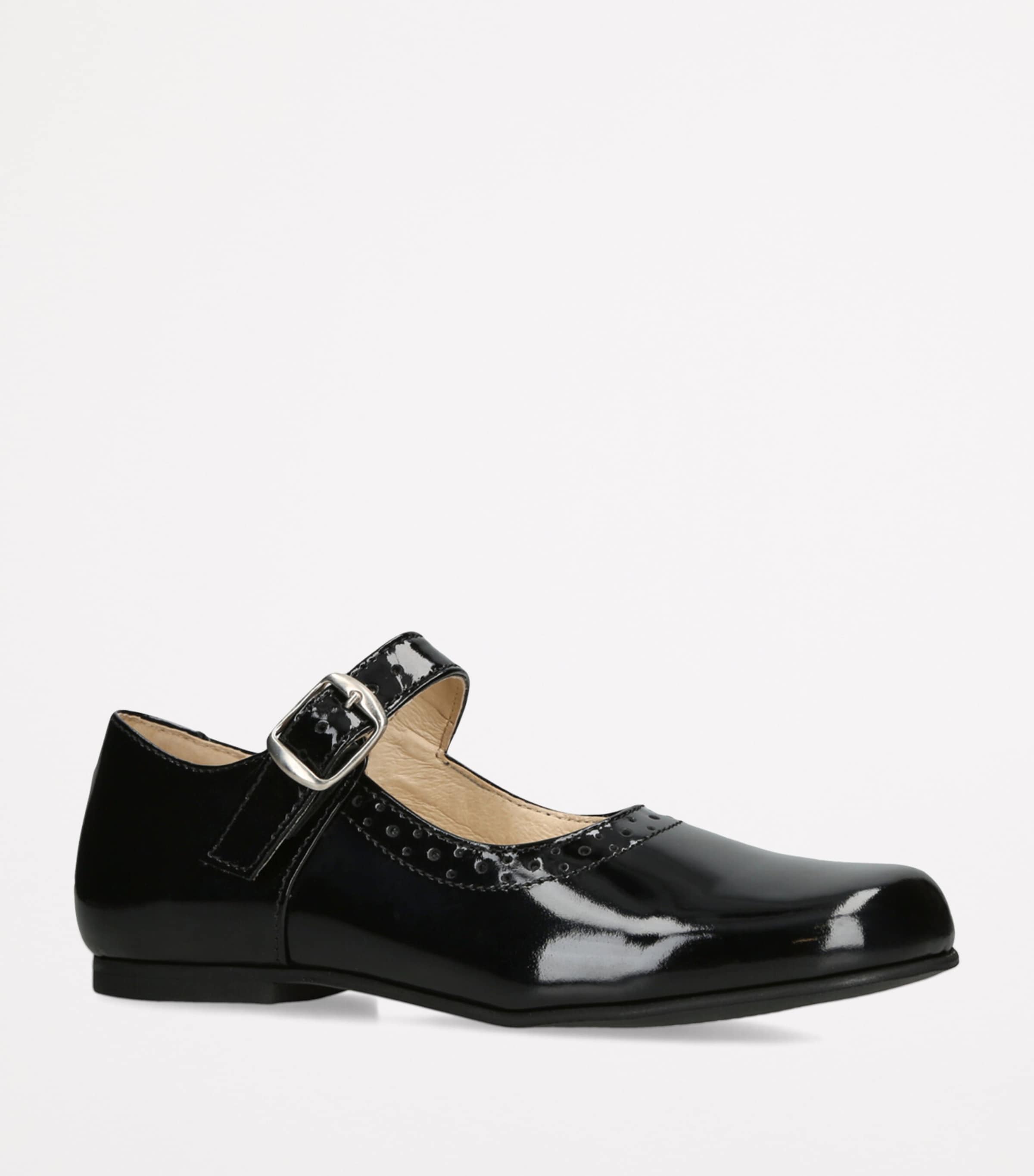 papouelli Patent Leather Millie Flats Black Image 3