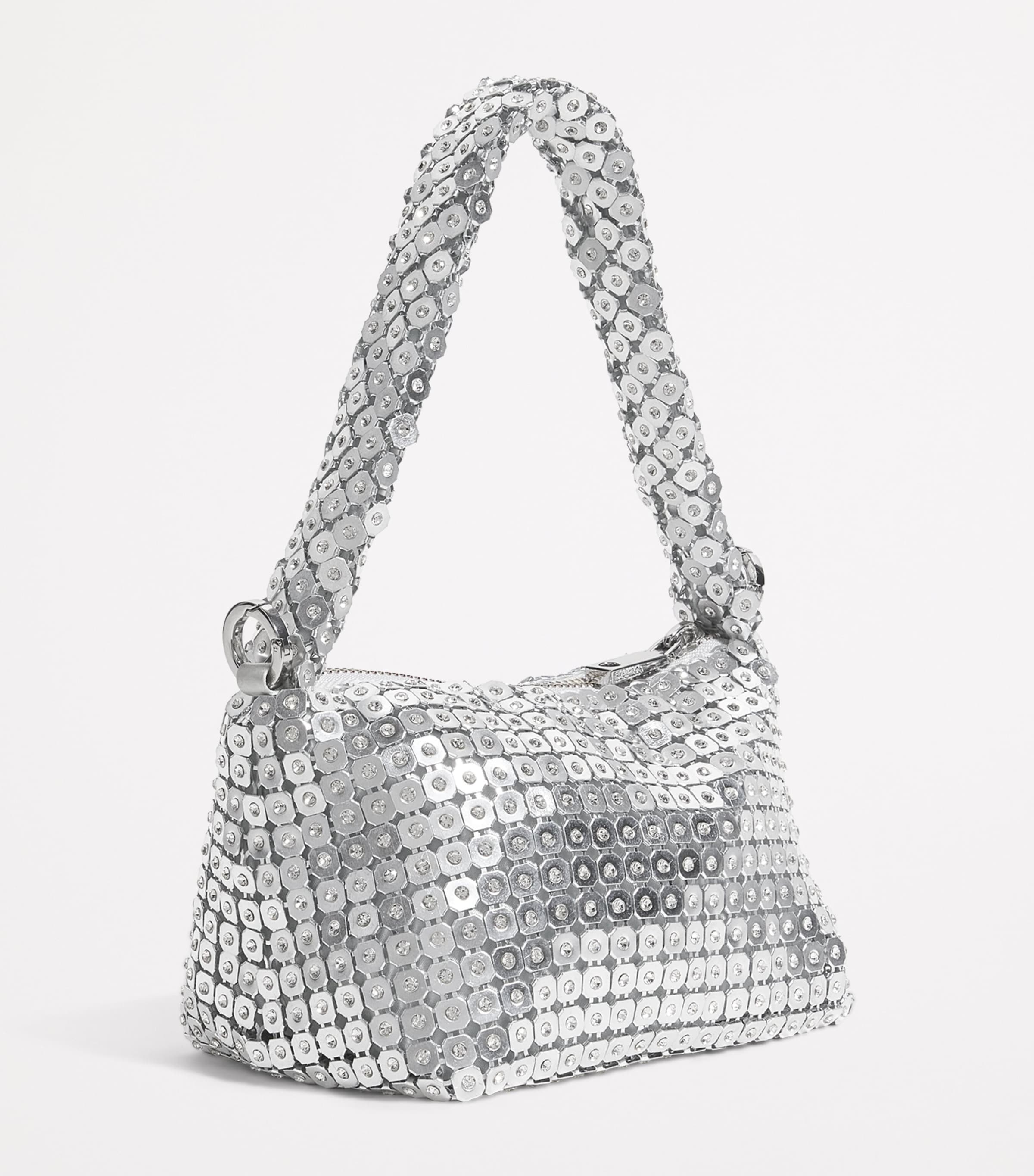 MAX&Co. Metal Mesh Shoulder Bag Ice Image 3