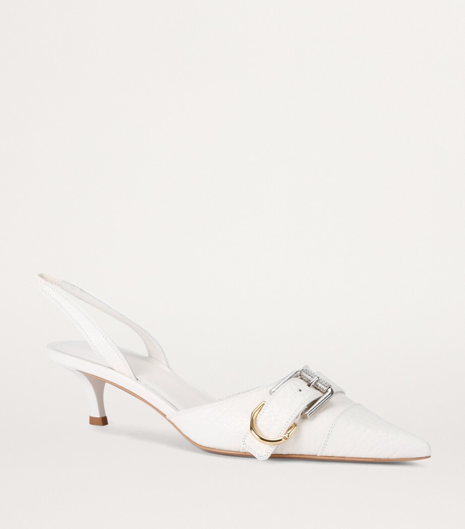 Voyou Slingback Heels 45 WHITE Image 4