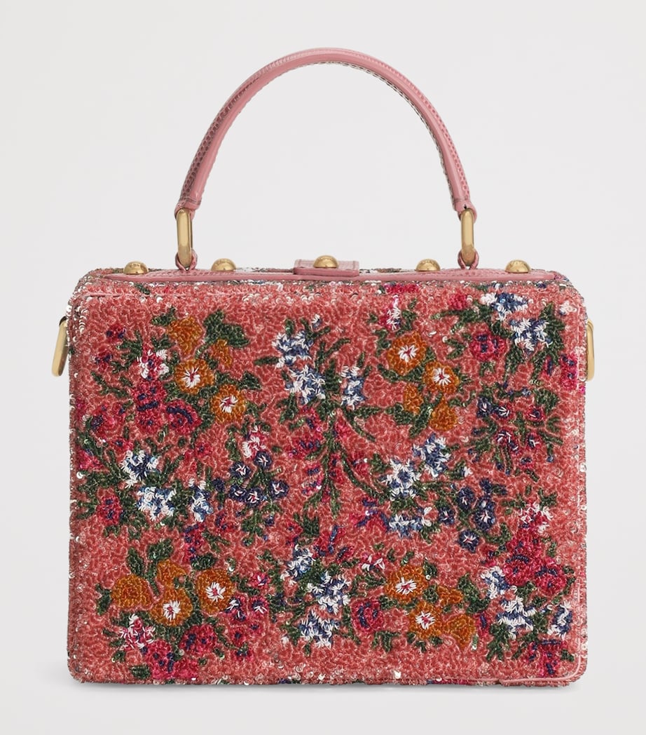 Dolce&Gabbana Embellished Dolce Box Top-Handle Bag Pink/mult Image 4