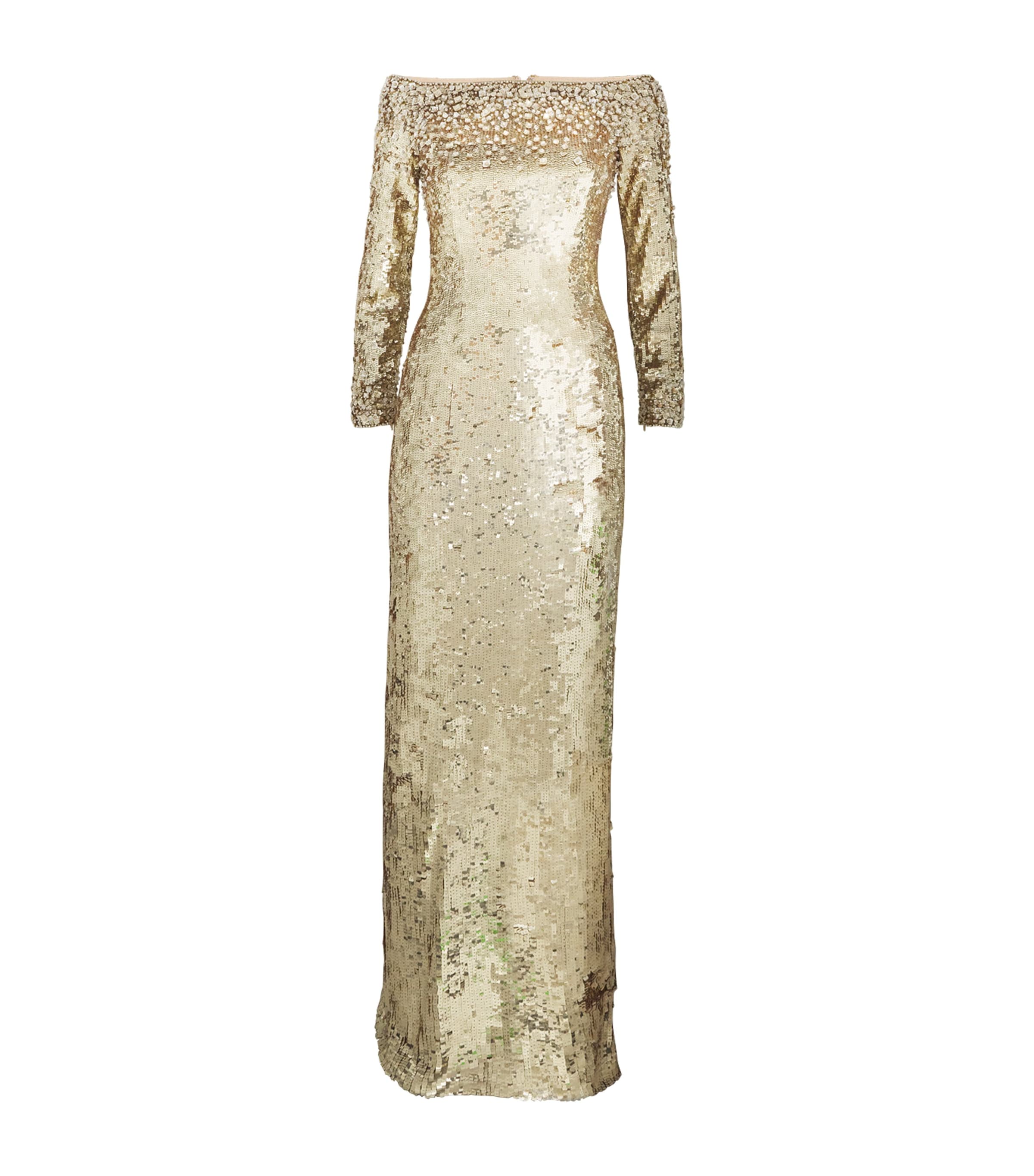 Shop Jenny Packham Ballroom Blitz Gown In Gold