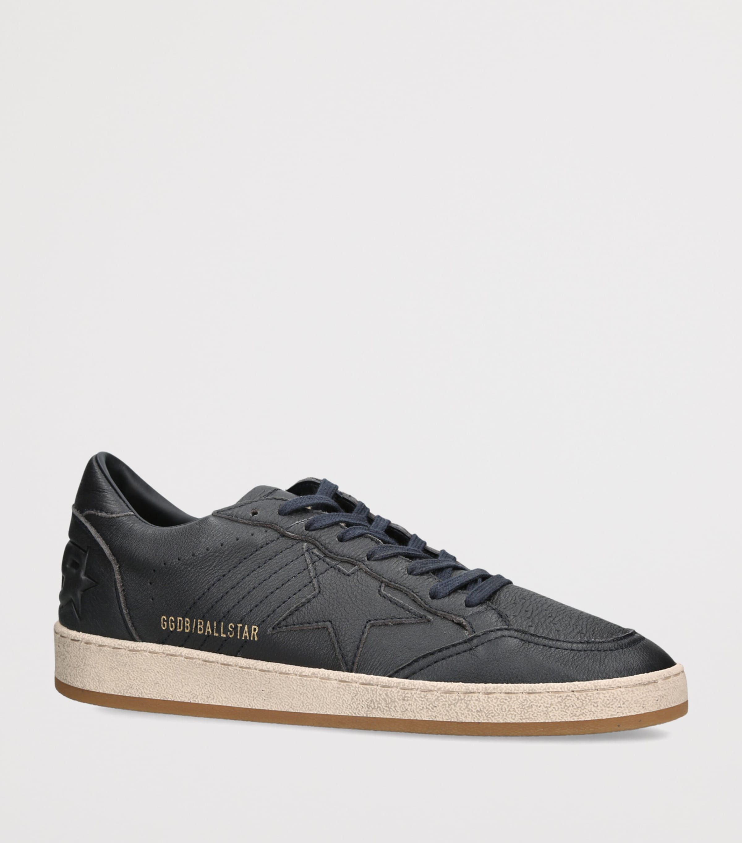 Golden Goose Leather Ball Star Sneakers Navy Image 2