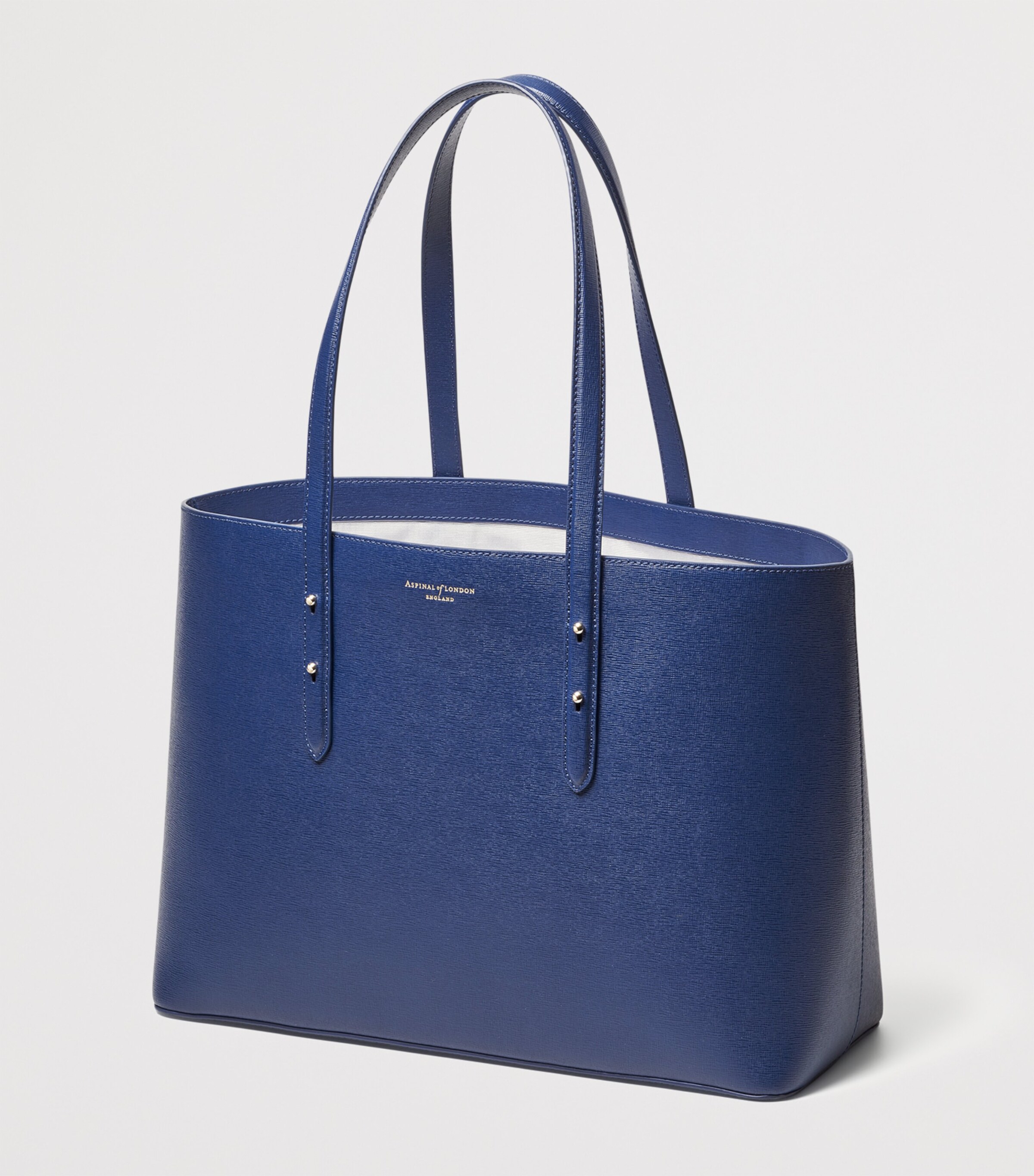 Aspinal Of London Blue Saffiano Leather Regent Tote Bag | Harrods US