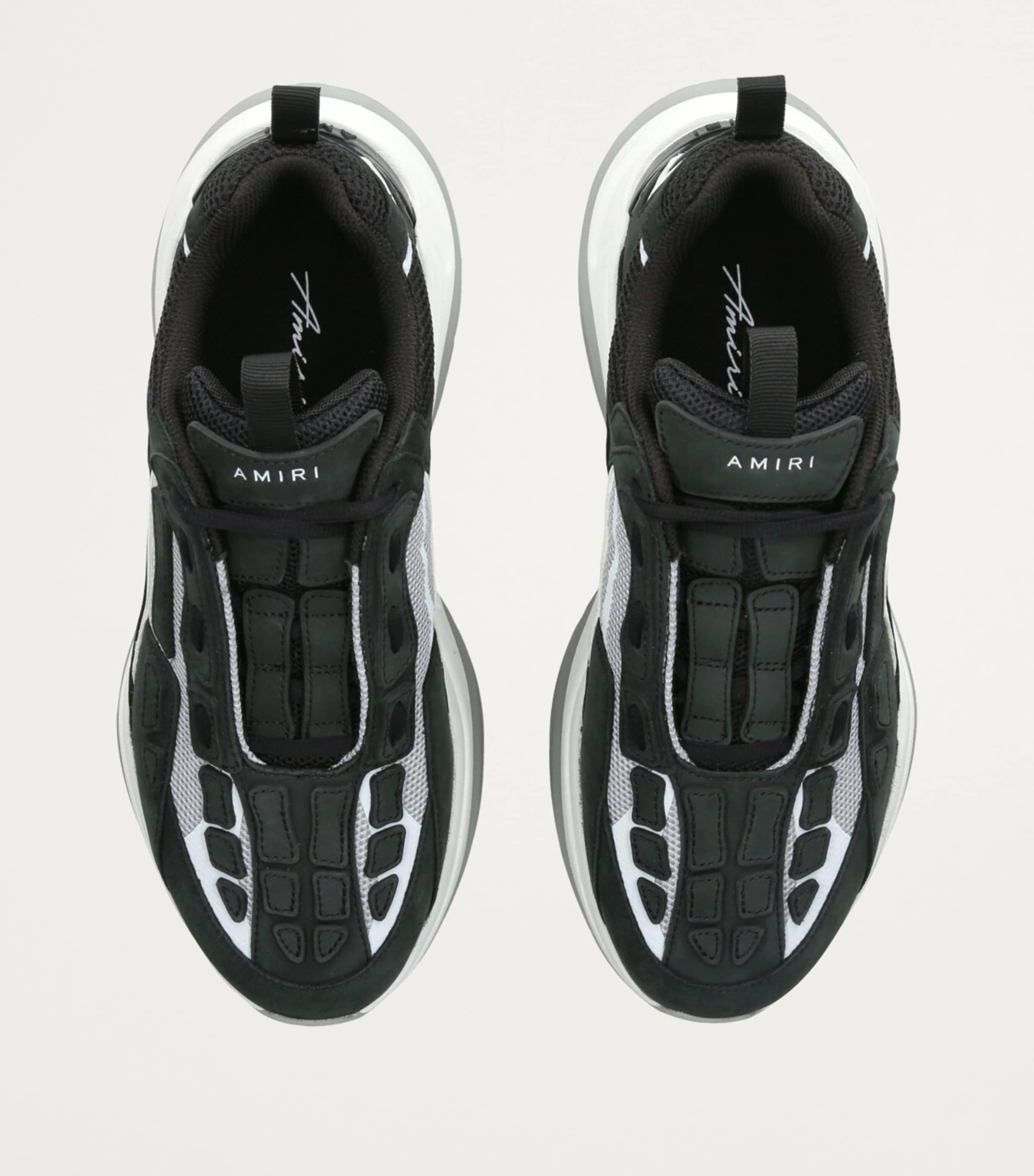 Bone Lace-Up Sneakers BLK/WHITE Image 2