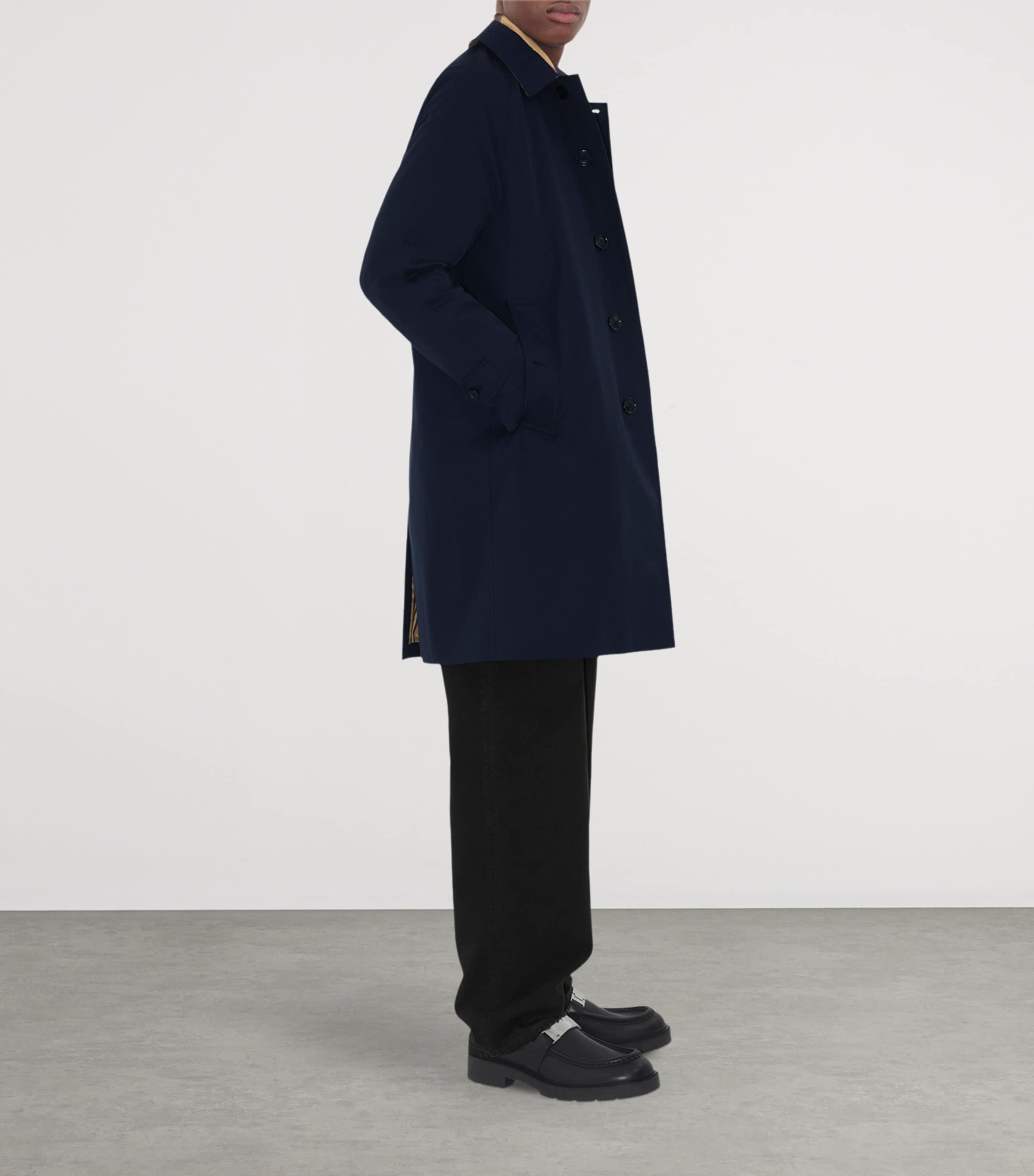 Mid-Length Camden Heritage Car Coat COAL BLUE Image 3