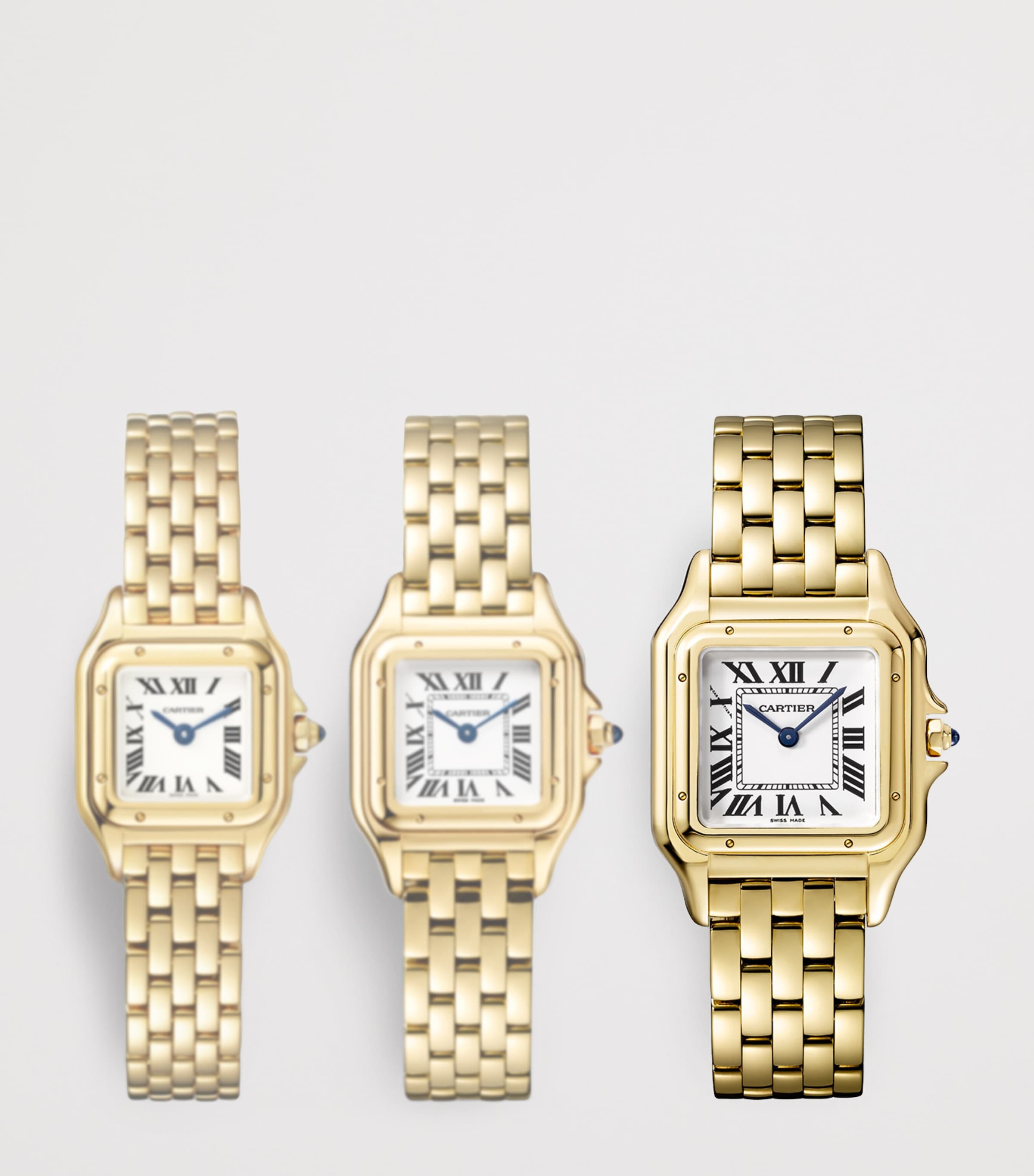 Medium Yellow Gold Panthère de Cartier Watch 27mm SILVERED Image 11