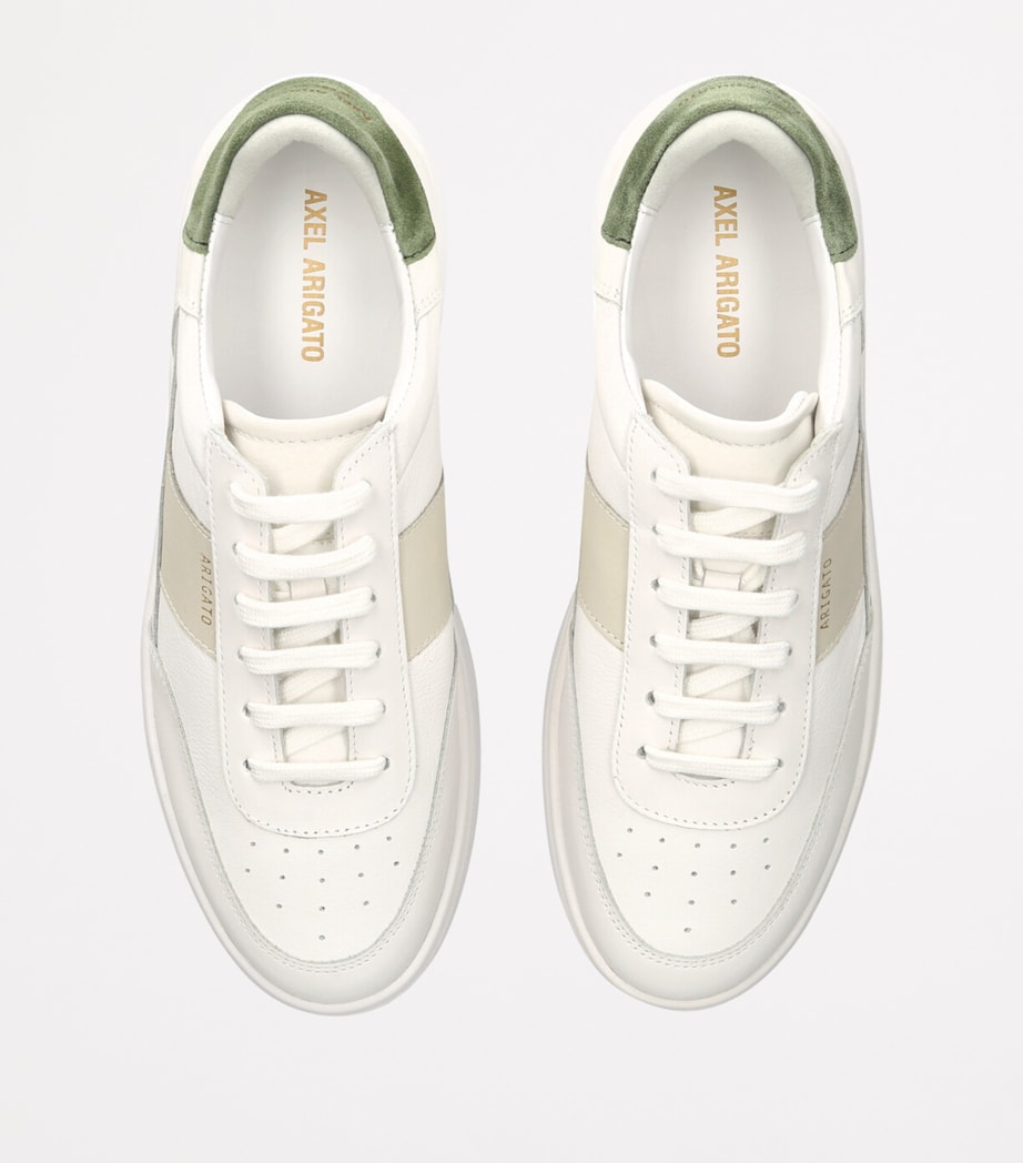 Leather Orbit Vintage Sneakers PALE GREEN Image 4