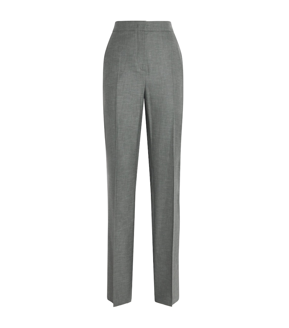 Stretch-Wool Flared Trousers KAKI Image 1