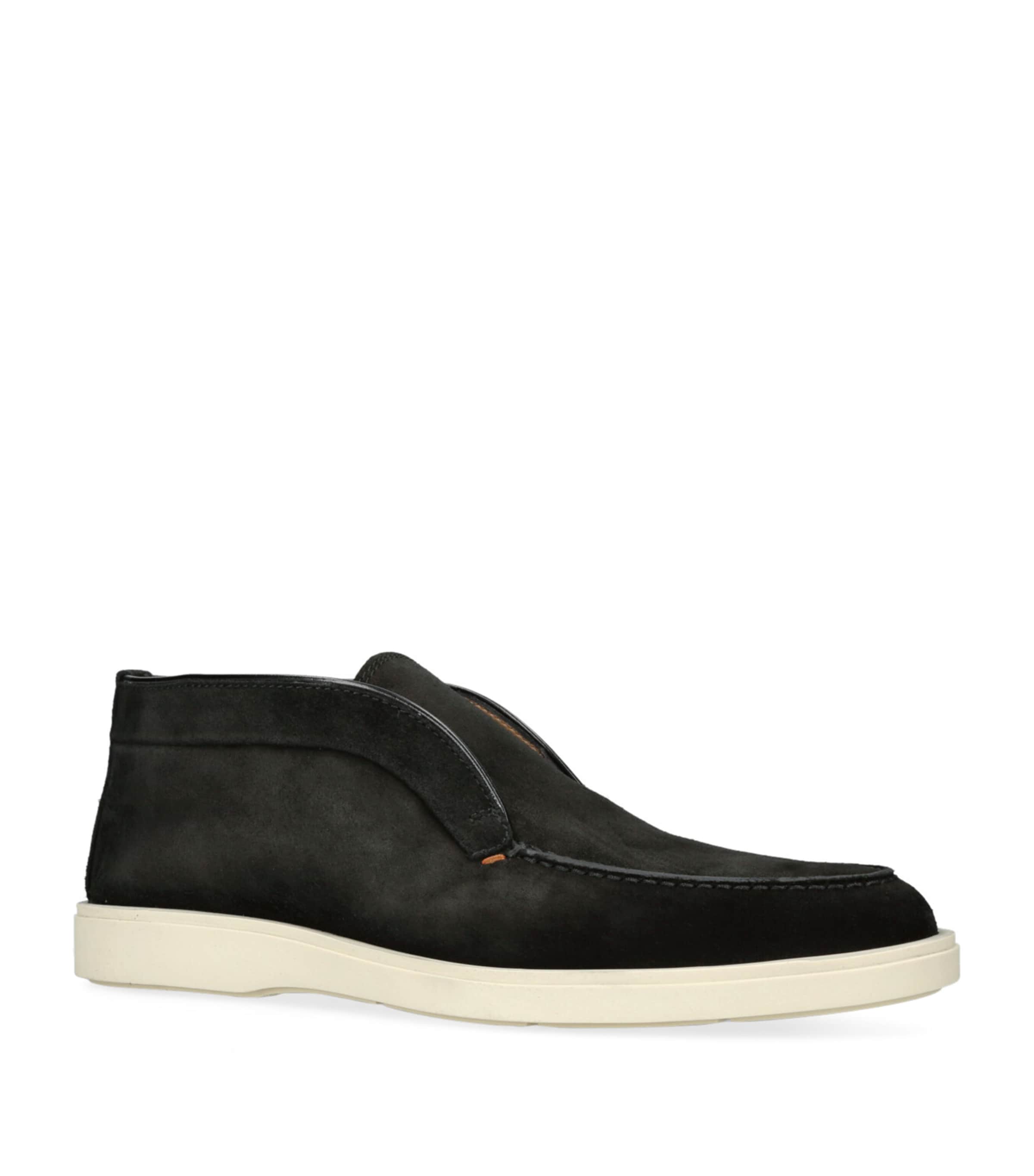 Suede Detroit Desert Boots BLACK Image 3