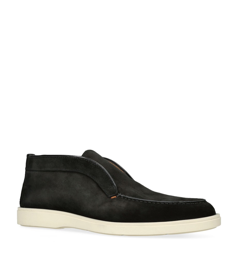 Suede Detroit Desert Boots BLACK Image 3