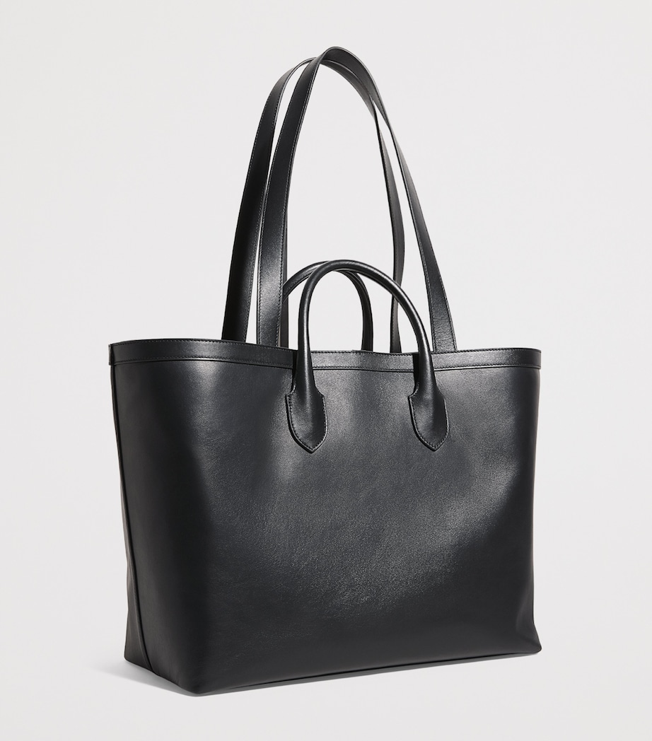 Leather Hollywood Tote Bag BLACK Image 2