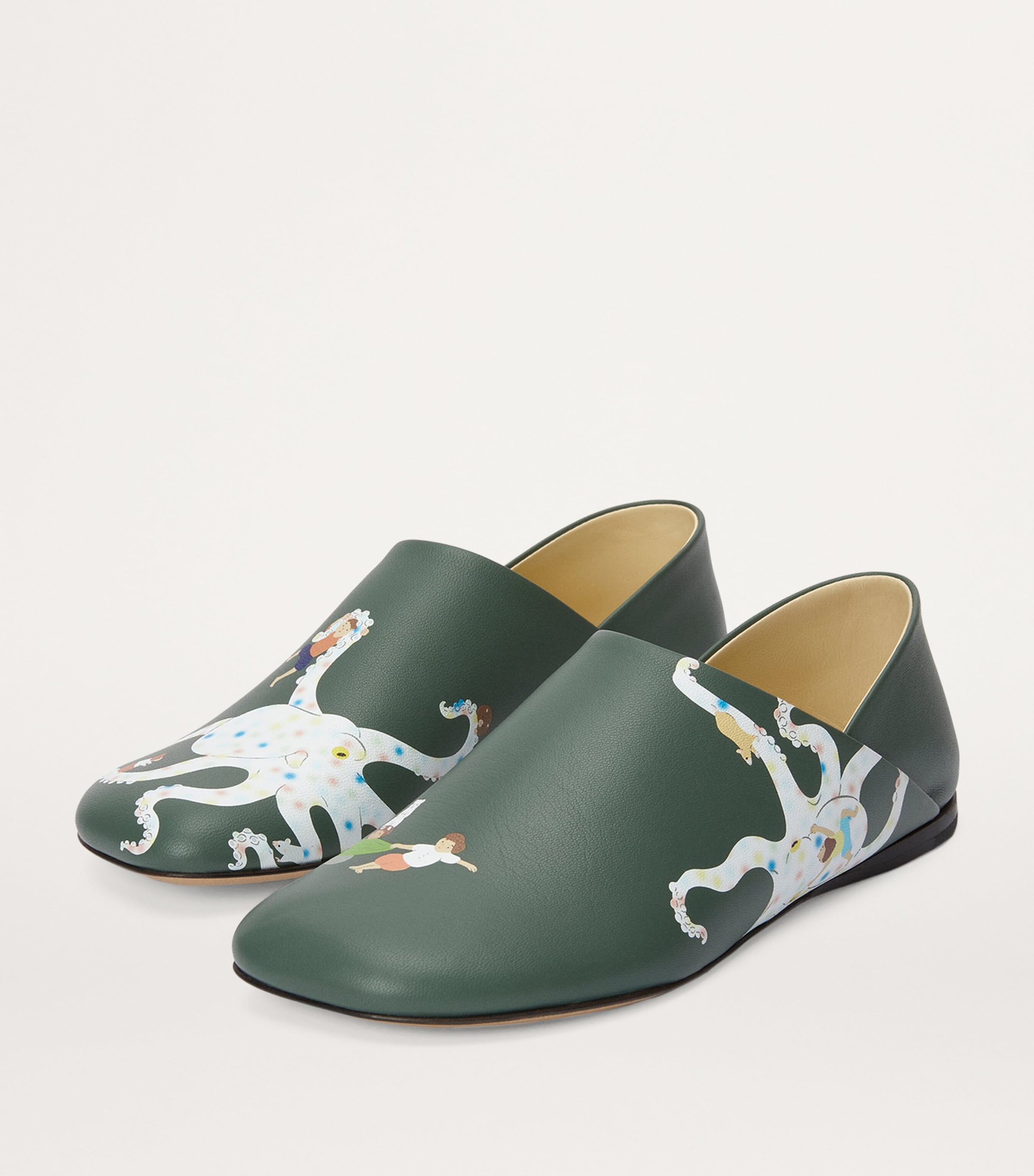 LOEWE x Suna Fujita Leather Toy Loafers | Harrods US