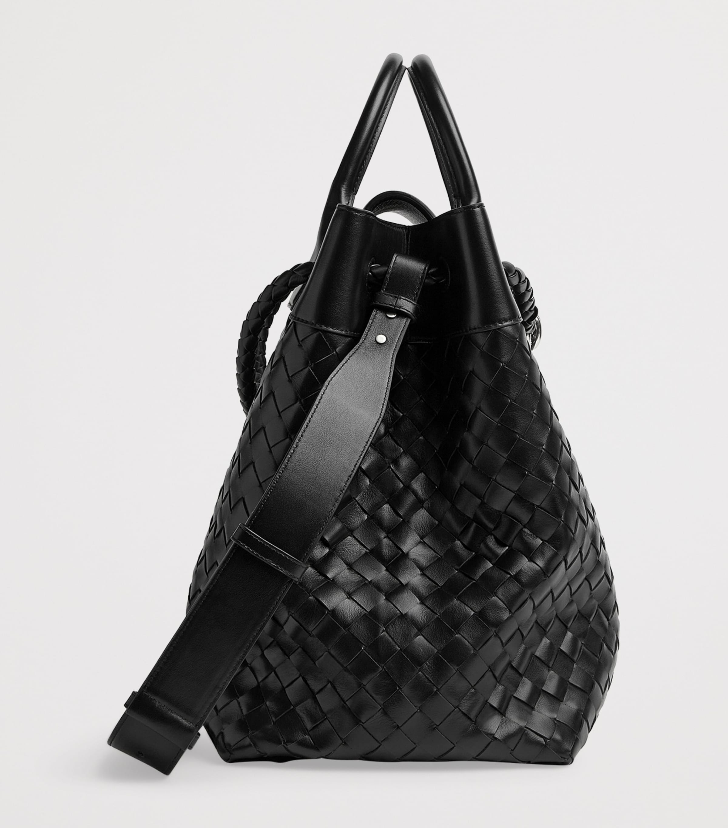 Bottega Veneta Leather Andiamo Voyager Cross-Body Bag