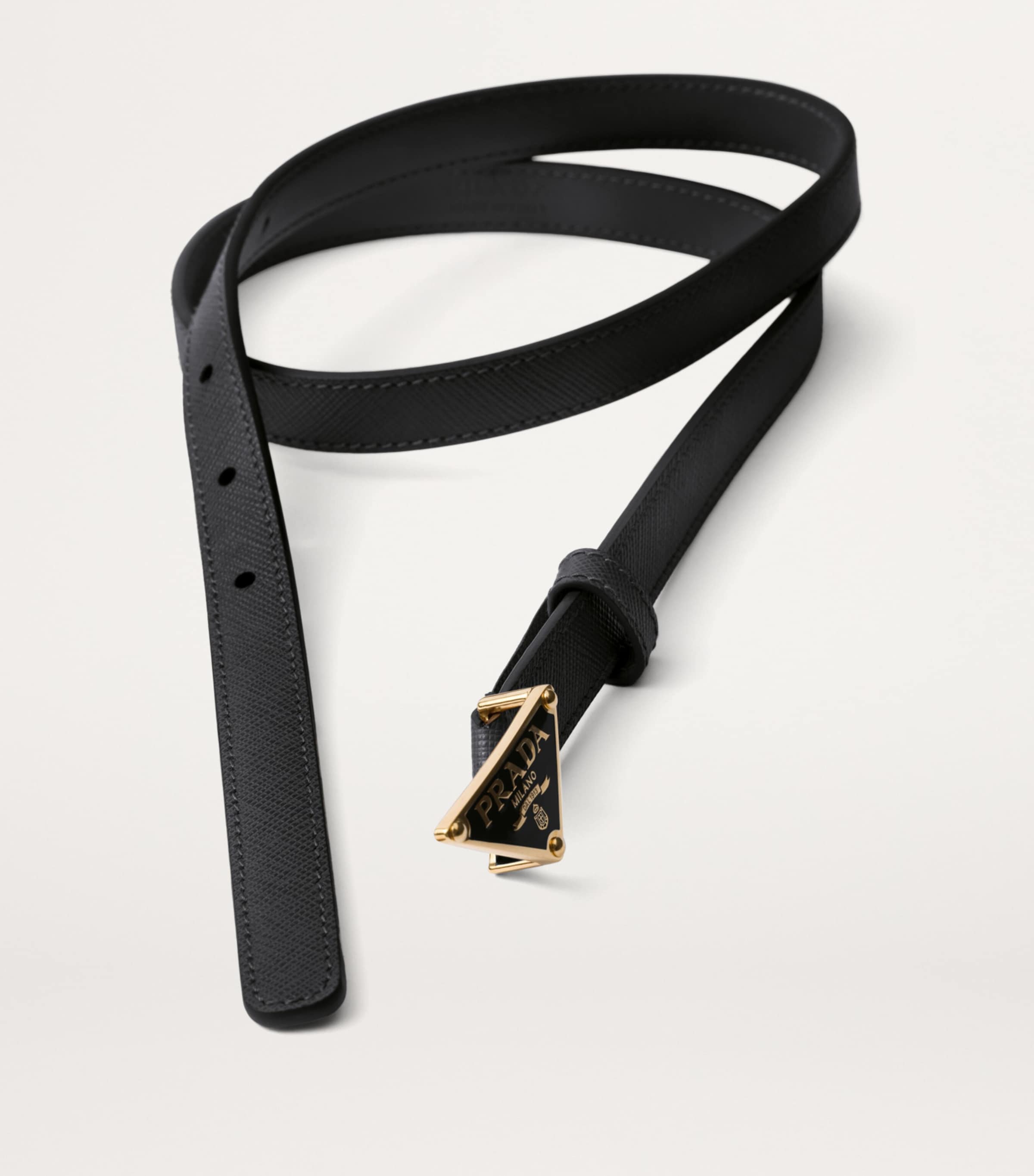 Saffiano Leather Triangle Belt F0002 Image 2