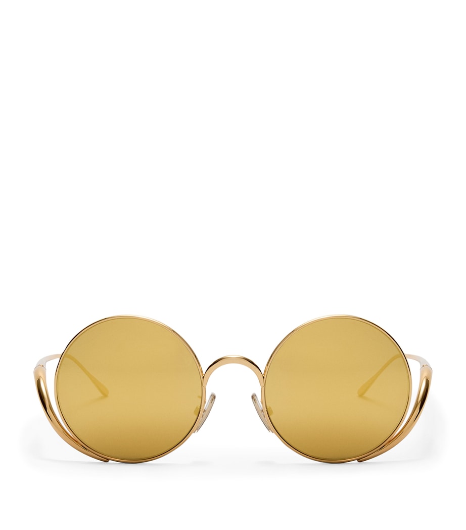 Round Island Sunglasses GOLD Image 1