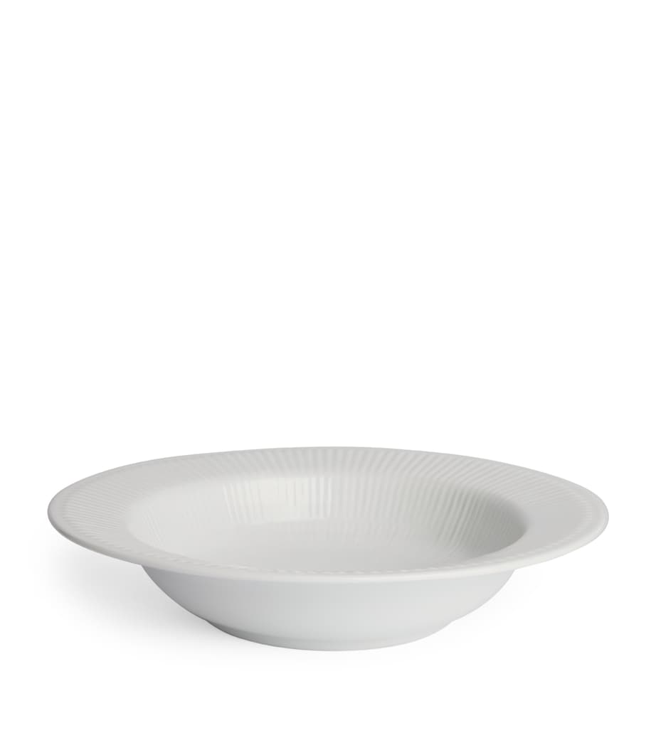White Fluted Deep Plate (30cm) WHITE Image 1
