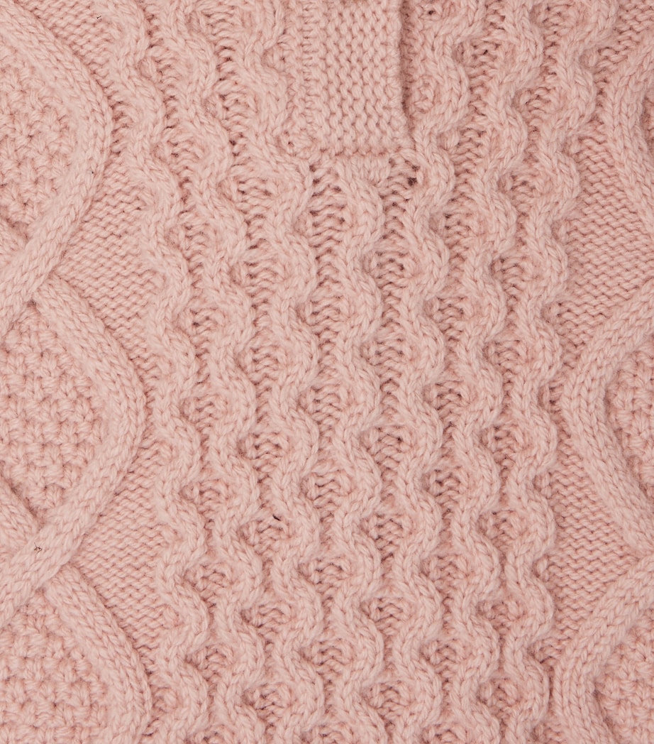 Wool-Blend Tainy Hooded Sweater (24 Months) ROSE FARD Image 3