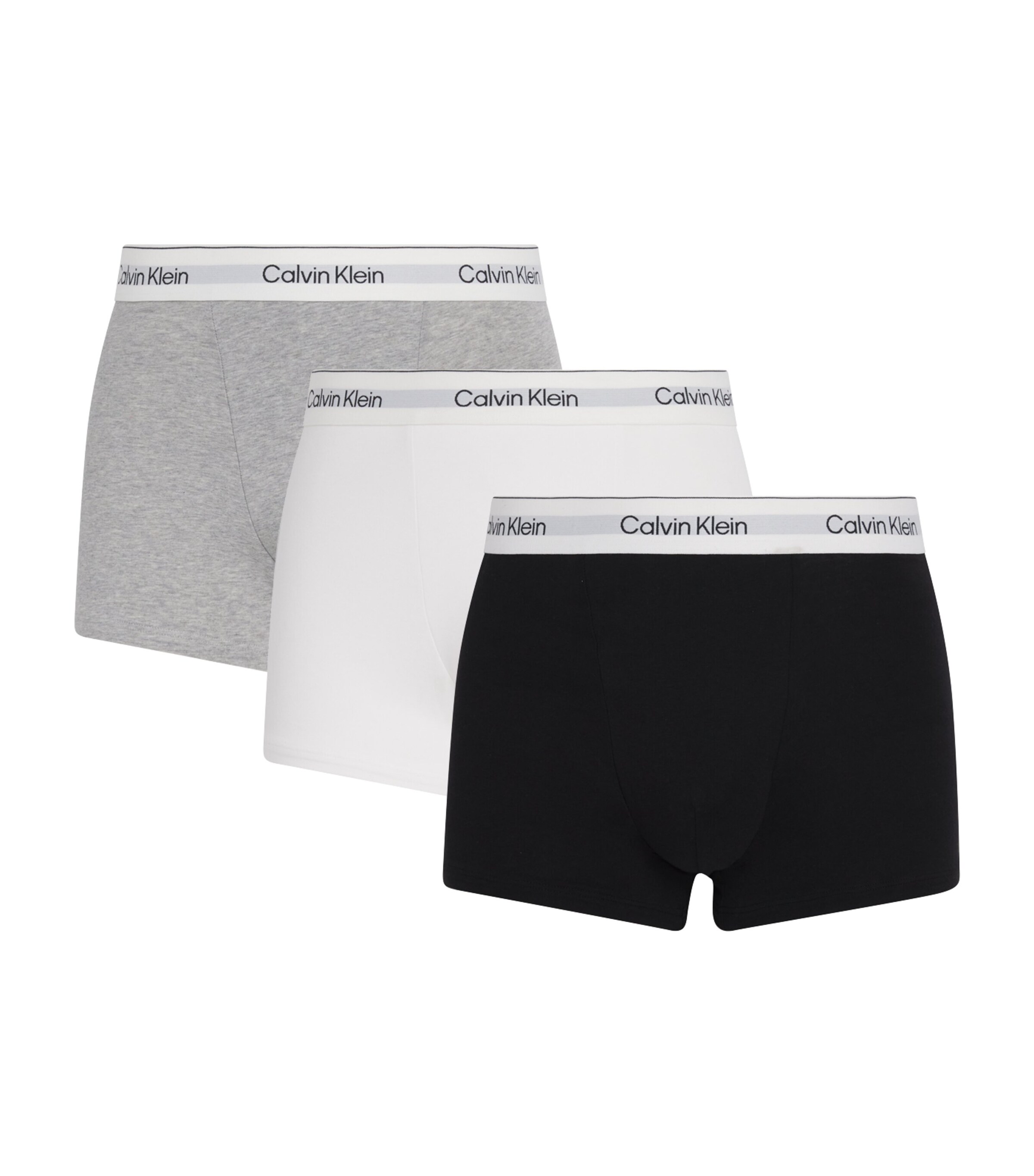 Calvin Klein Cotton Stretch Icon Trunks (Pack of 3) | Men Clothing | Socks & Underwear | Boxers & Briefs | Designers | Calvin Klein