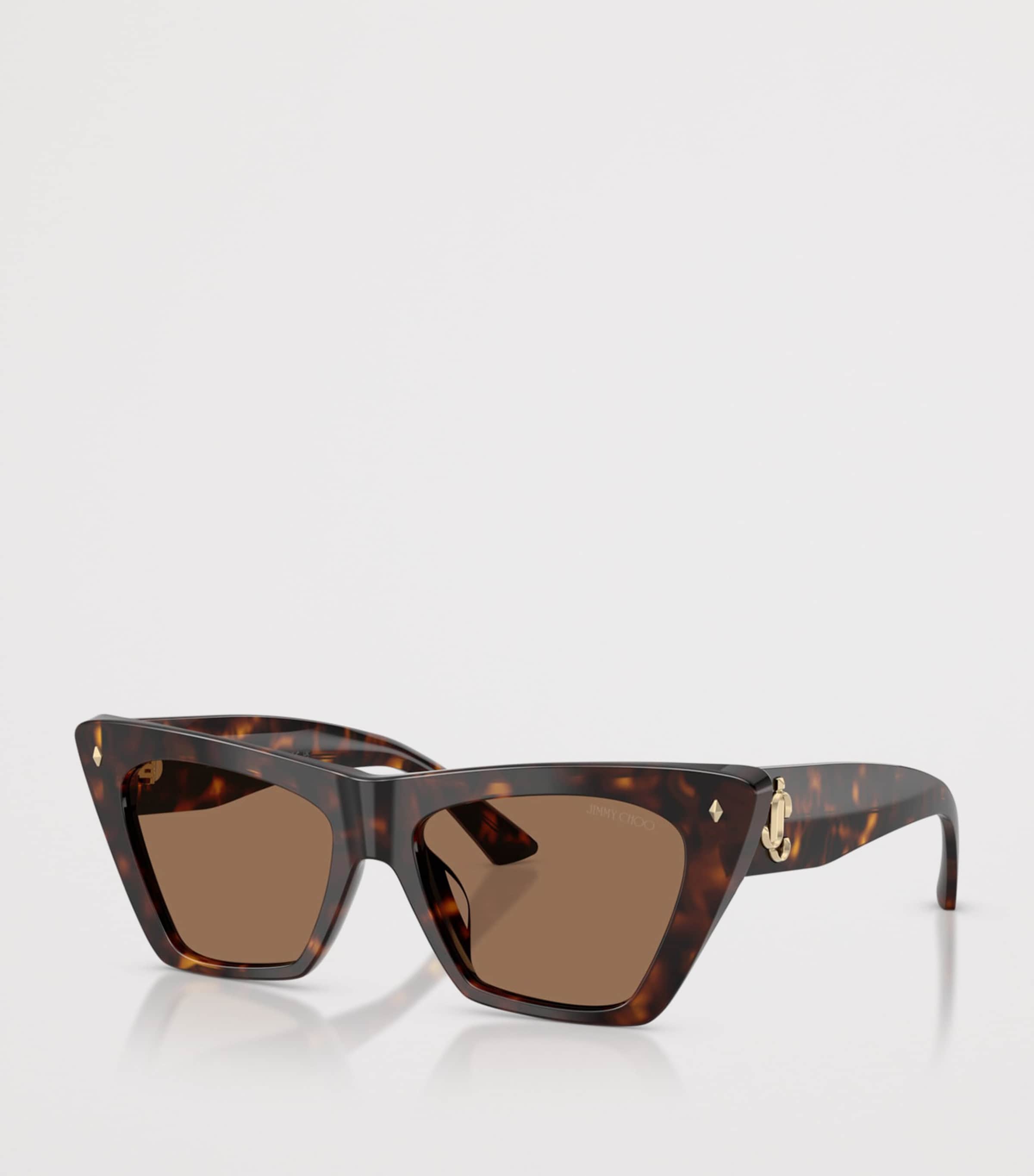 Jimmy Choo Square Cat Eye Sunglasses Brown Image 2