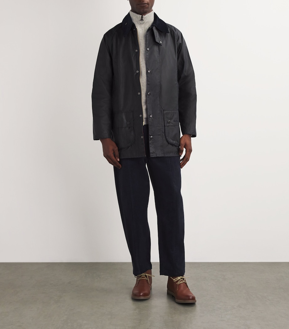 Barbour Mens Wool Half-Zip Sweater Lt Grey Marl Image 3