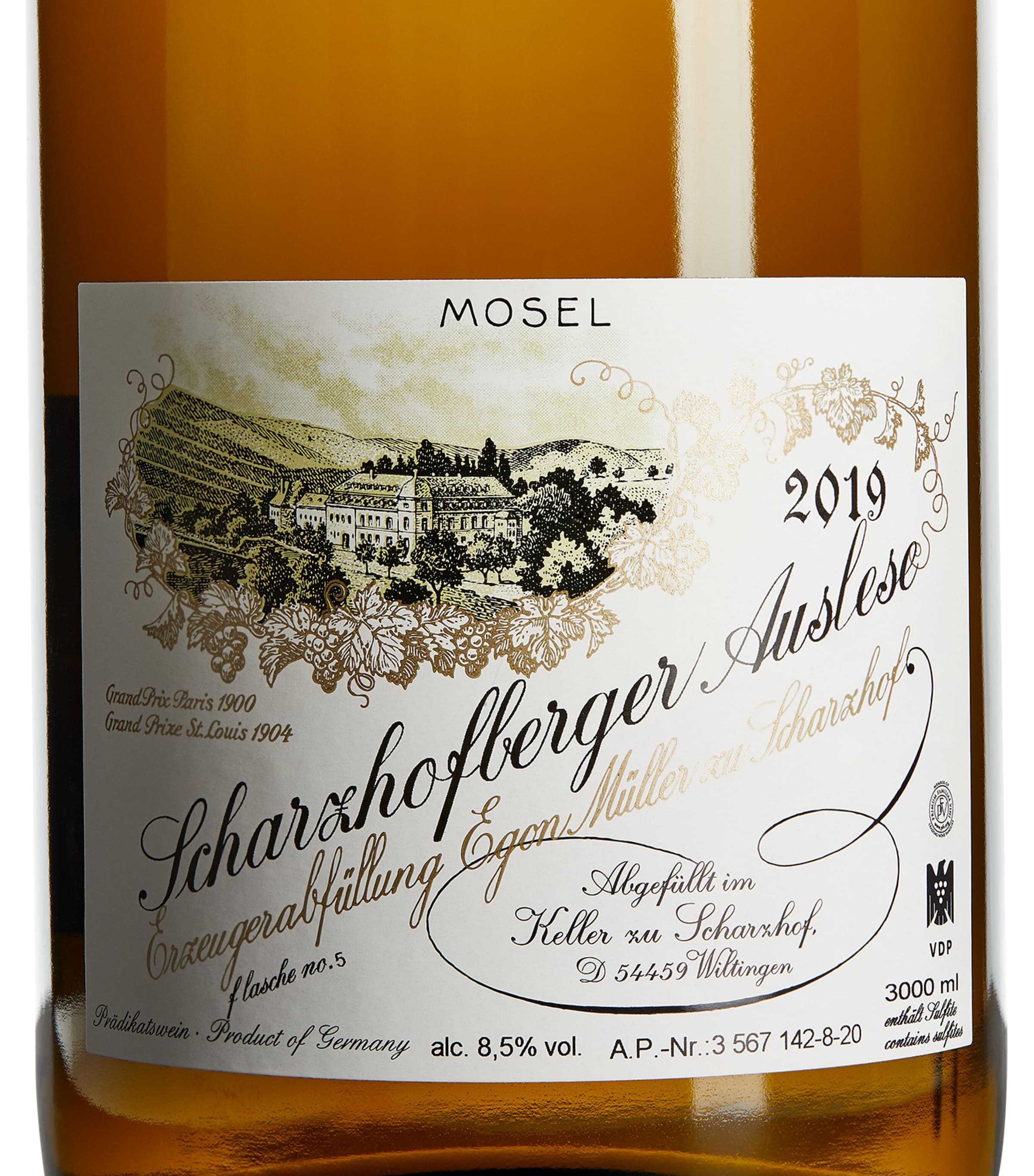Scharzhofberger Riesling Auslese Blanc 2019 (3L) - Mosel, Germany NO COLOUR Image 2