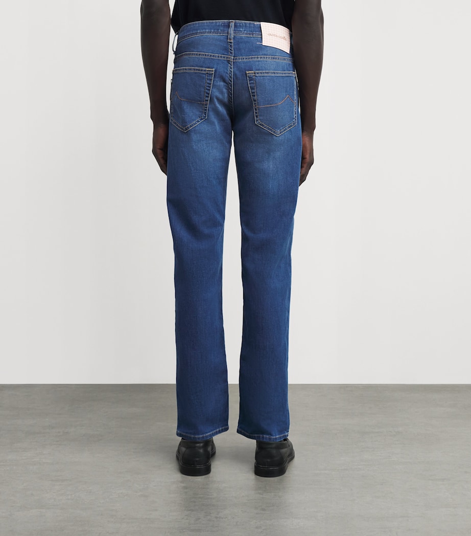JACOB COHËN Mens Nick Slim Jeans Medium Blue Image 5