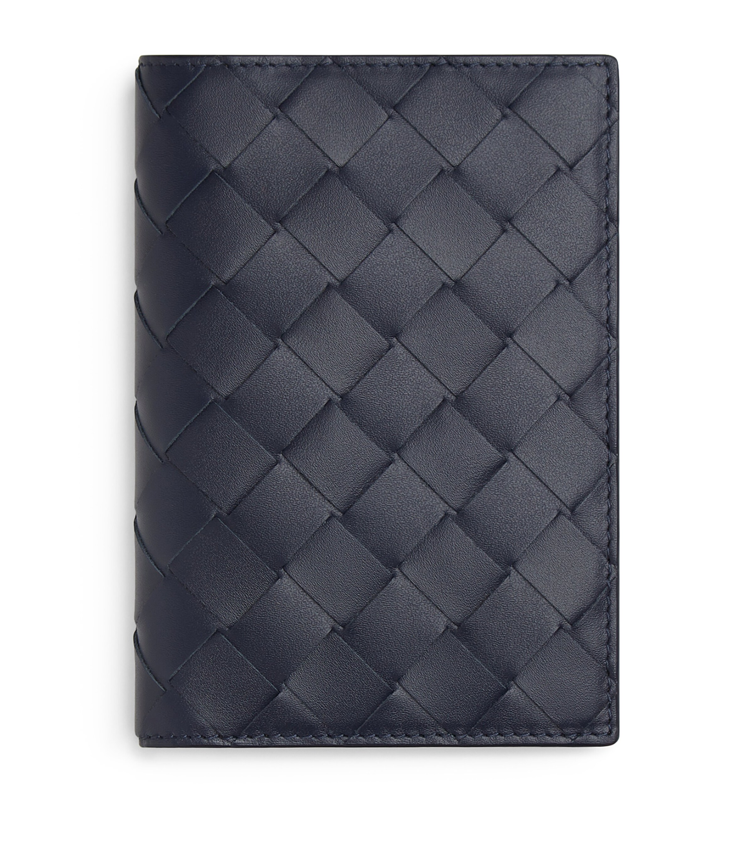 Bottega Veneta Leather Intrecciato Passport Holder Image 1