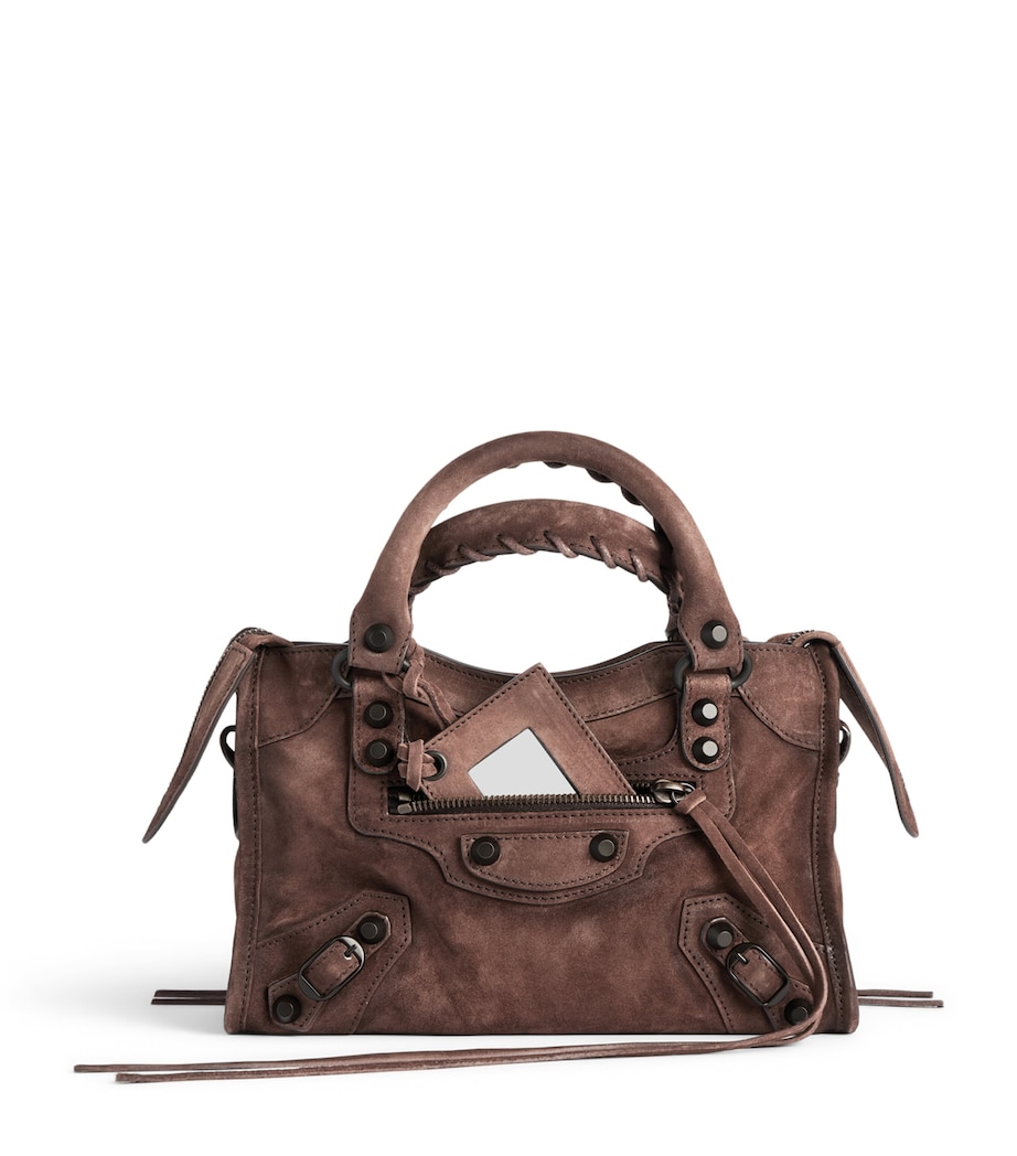 Balenciaga Mini Suede Le City Top-Handle Bag Image 1