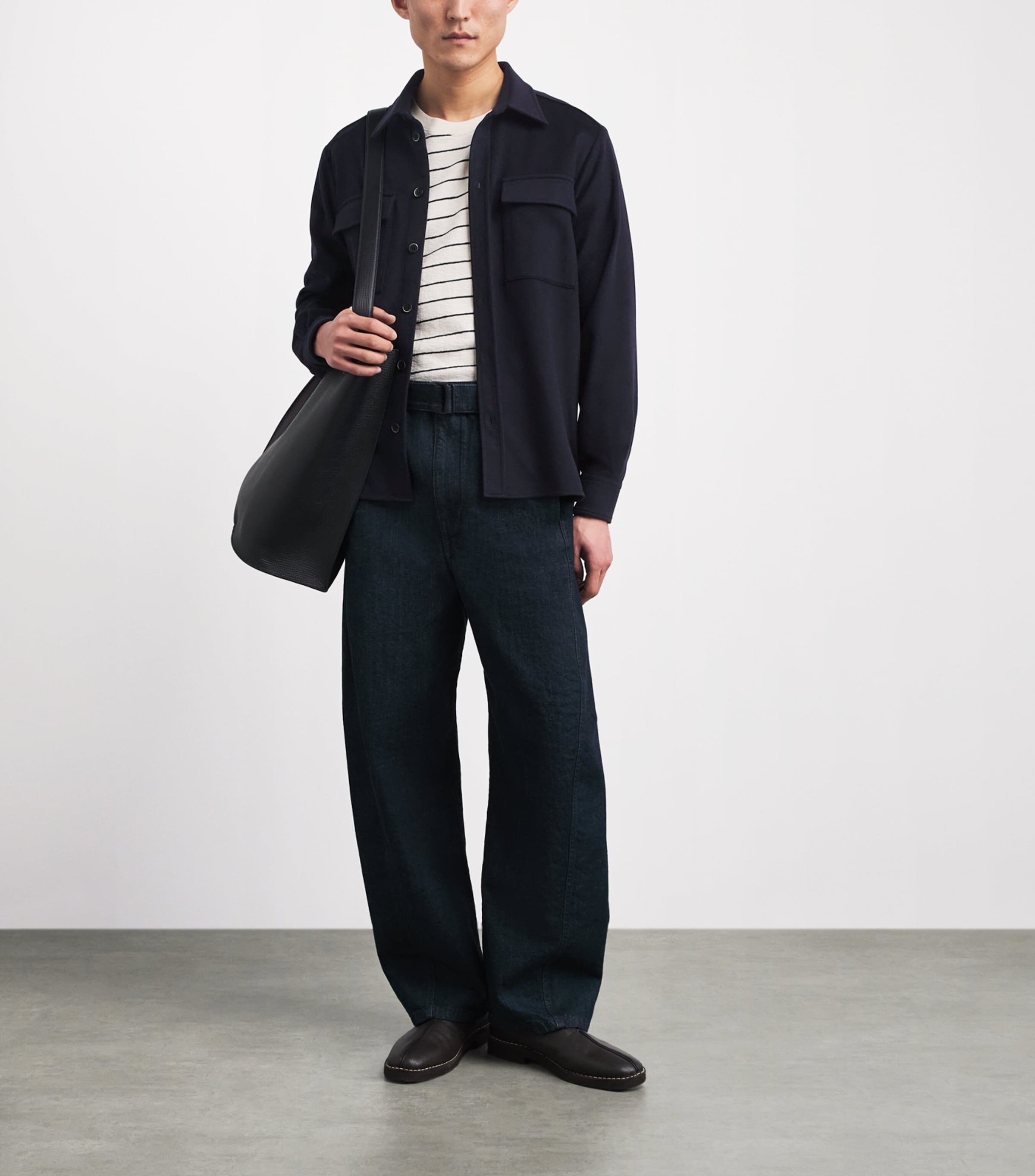 Barena Mens Cashmere Overshirt Image 2