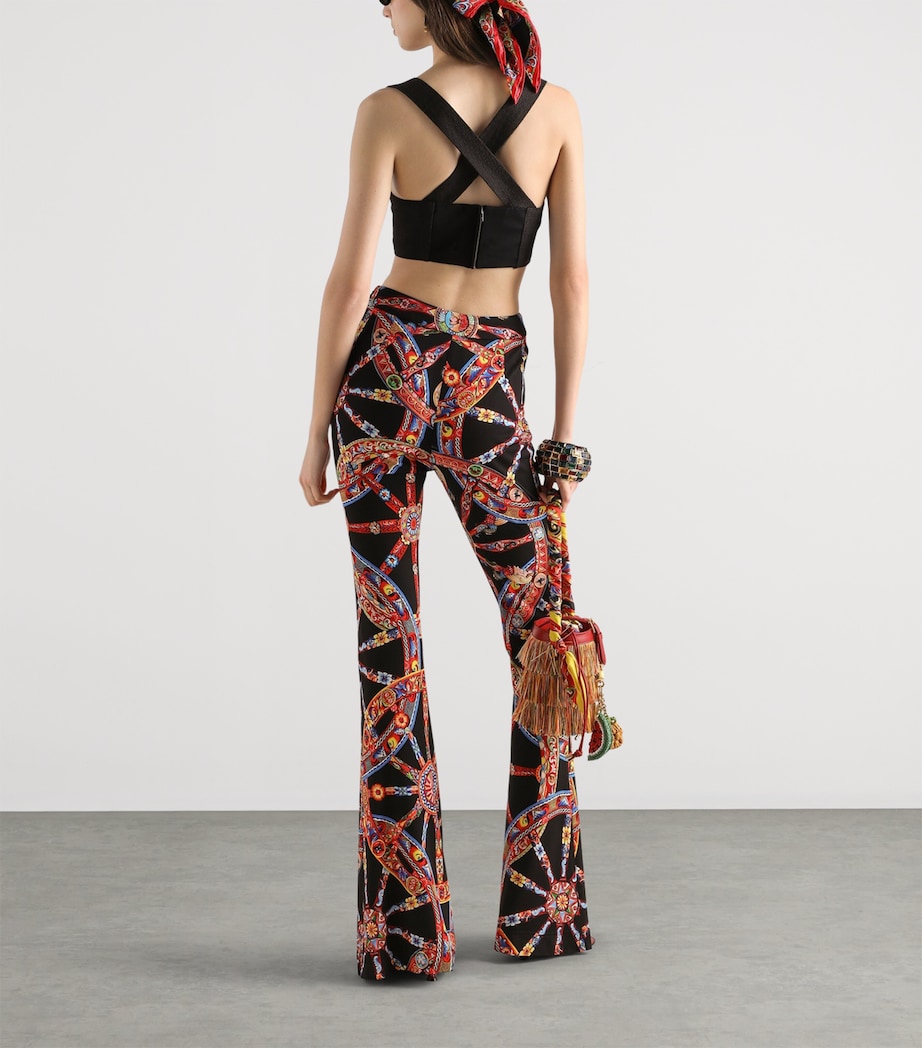Dolce&Gabbana Womens Appliqué Bustier Top Black Image 3