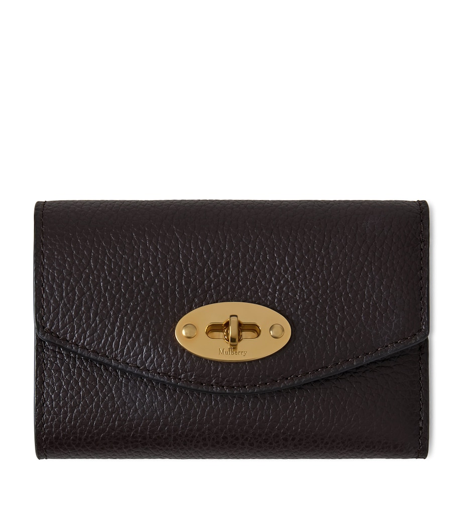 Leather Folded Darley Wallet EBONY Image 1