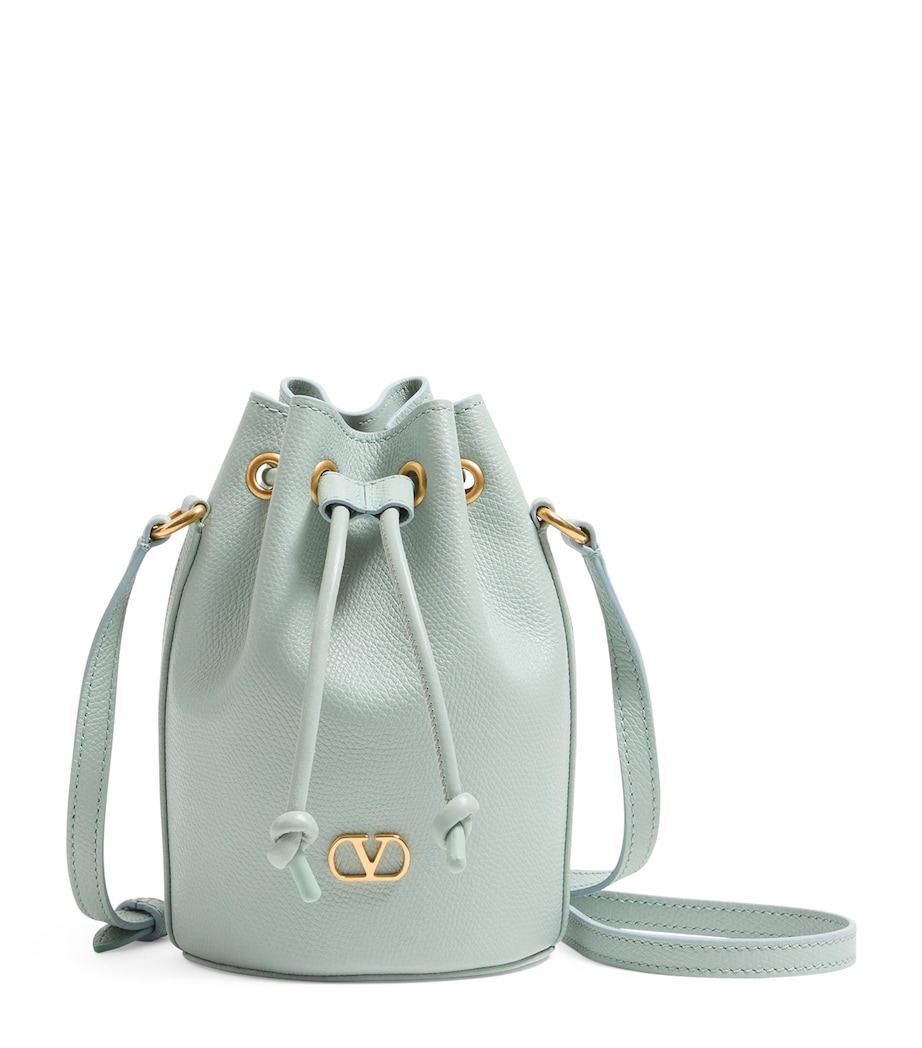 Mini Leather VLogo Signature Bucket Bag WTW Image 1