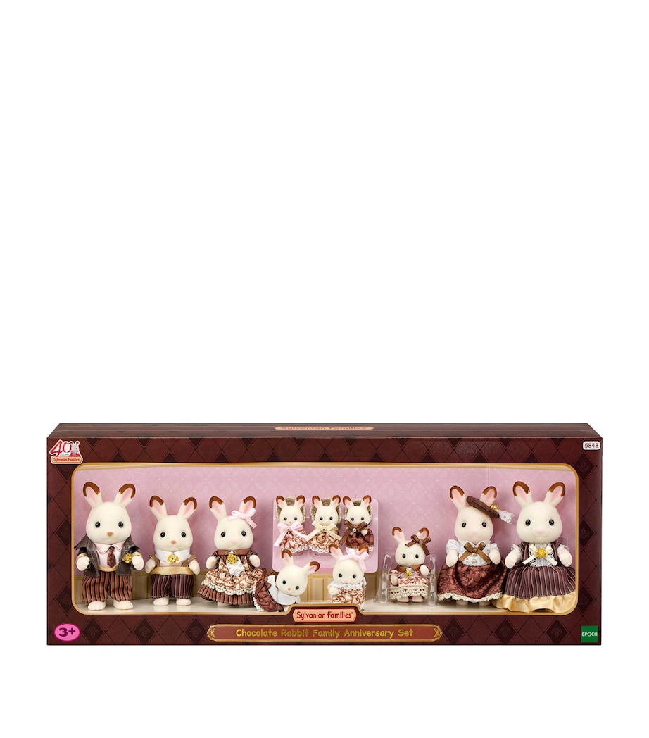 Sylvanian Families Chocolate Rabbit Family Anniversary Set Image 1