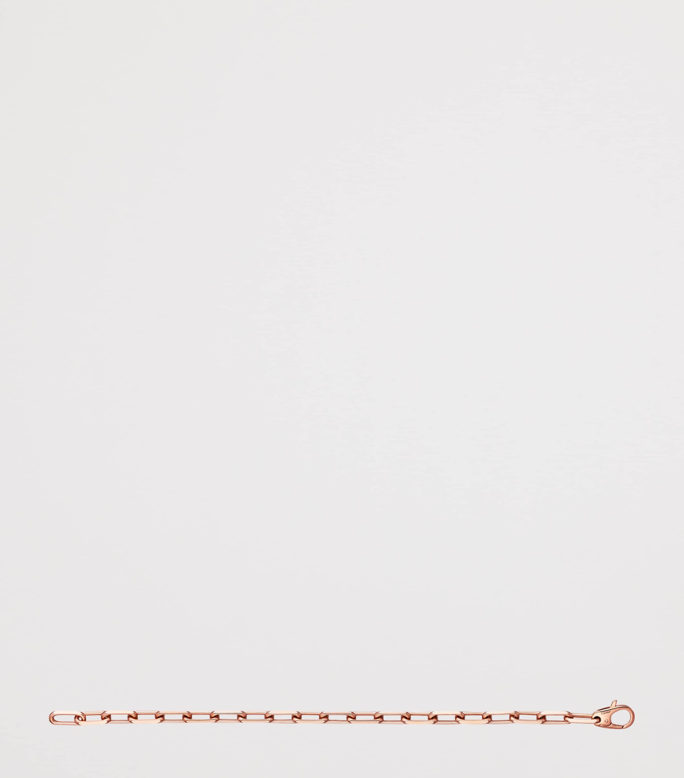 Medium Rose Gold Santos de Cartier Chain Bracelet ROSE GOLD Image 3