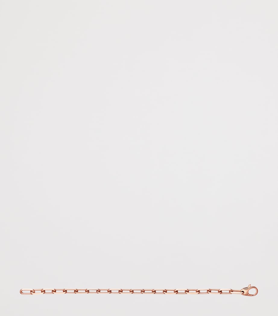 Medium Rose Gold Santos de Cartier Chain Bracelet ROSE GOLD Image 3