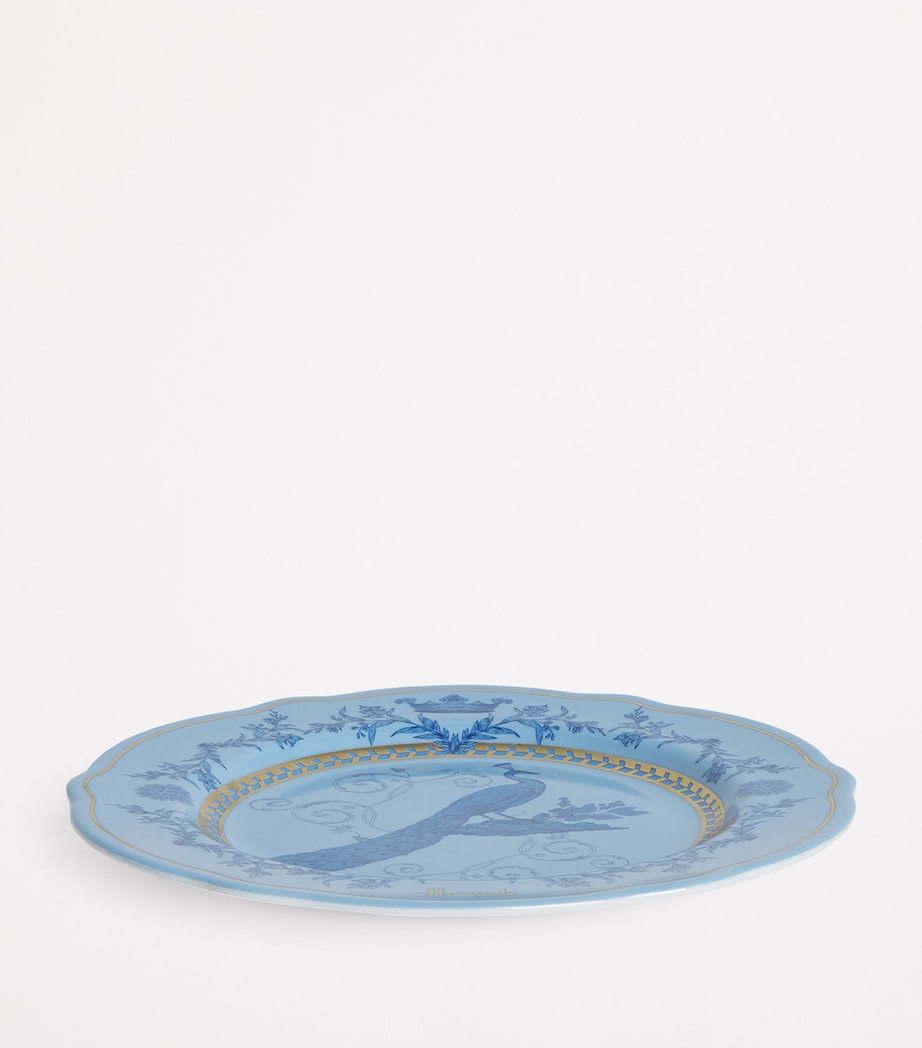 Harrods Fine China Menagerie Plate (20.5cm) Blue Image 2