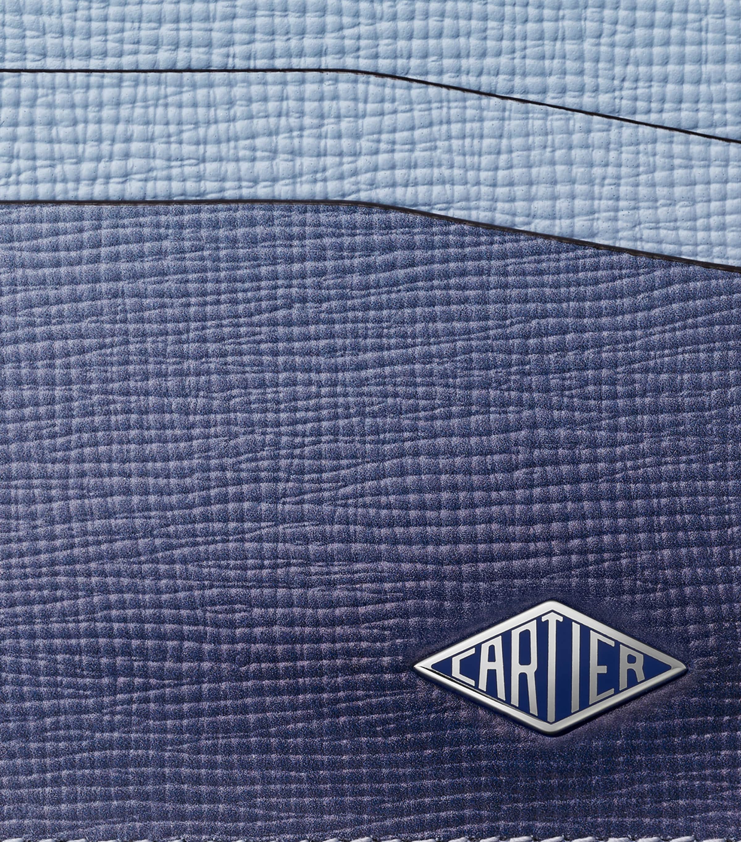 Leather Losange Card Holder BLUE Image 5