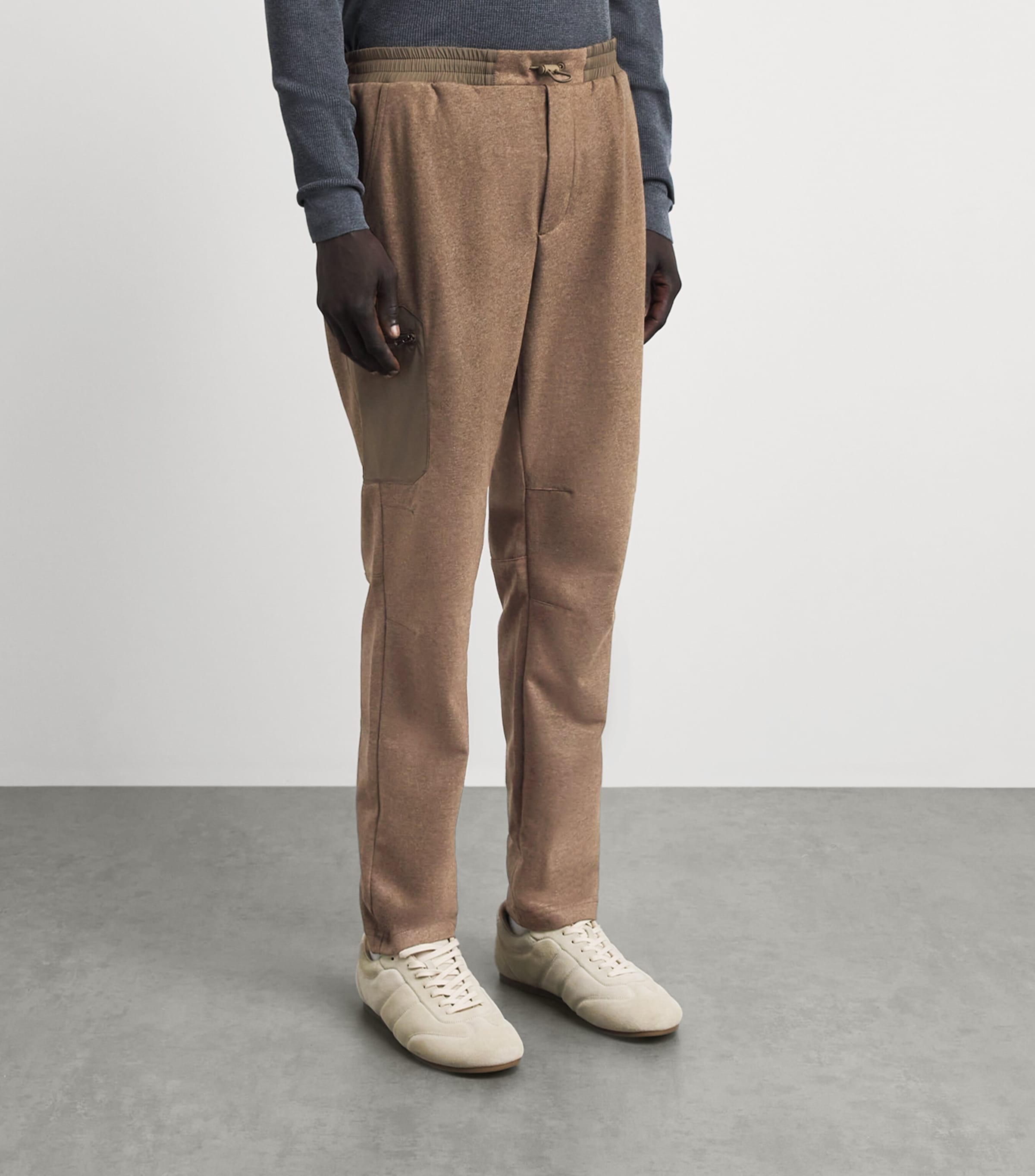 Sease Mens Wool-Cashmere Sweatpants Hazelnut Image 4
